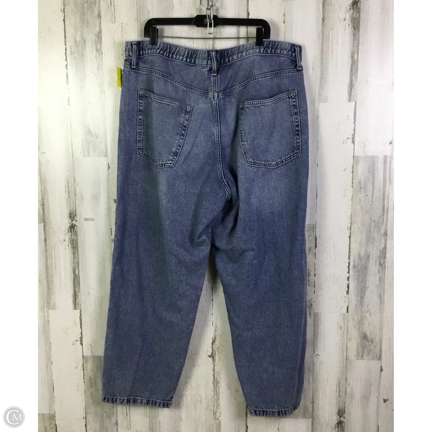 Jeans Straight By Gap In Blue Denim, Size: 16