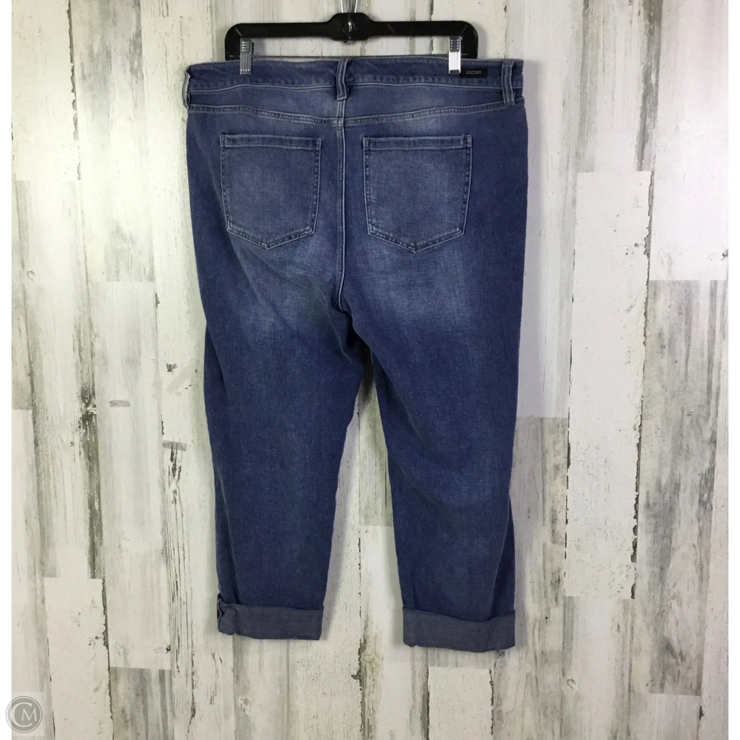 Jeans Skinny By Liverpool In Blue Denim, Size: 16