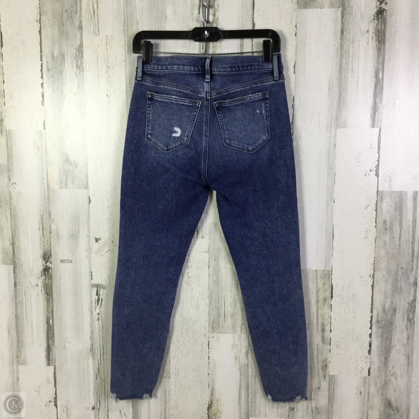 Jeans Skinny By Loft In Blue Denim, Size: 4