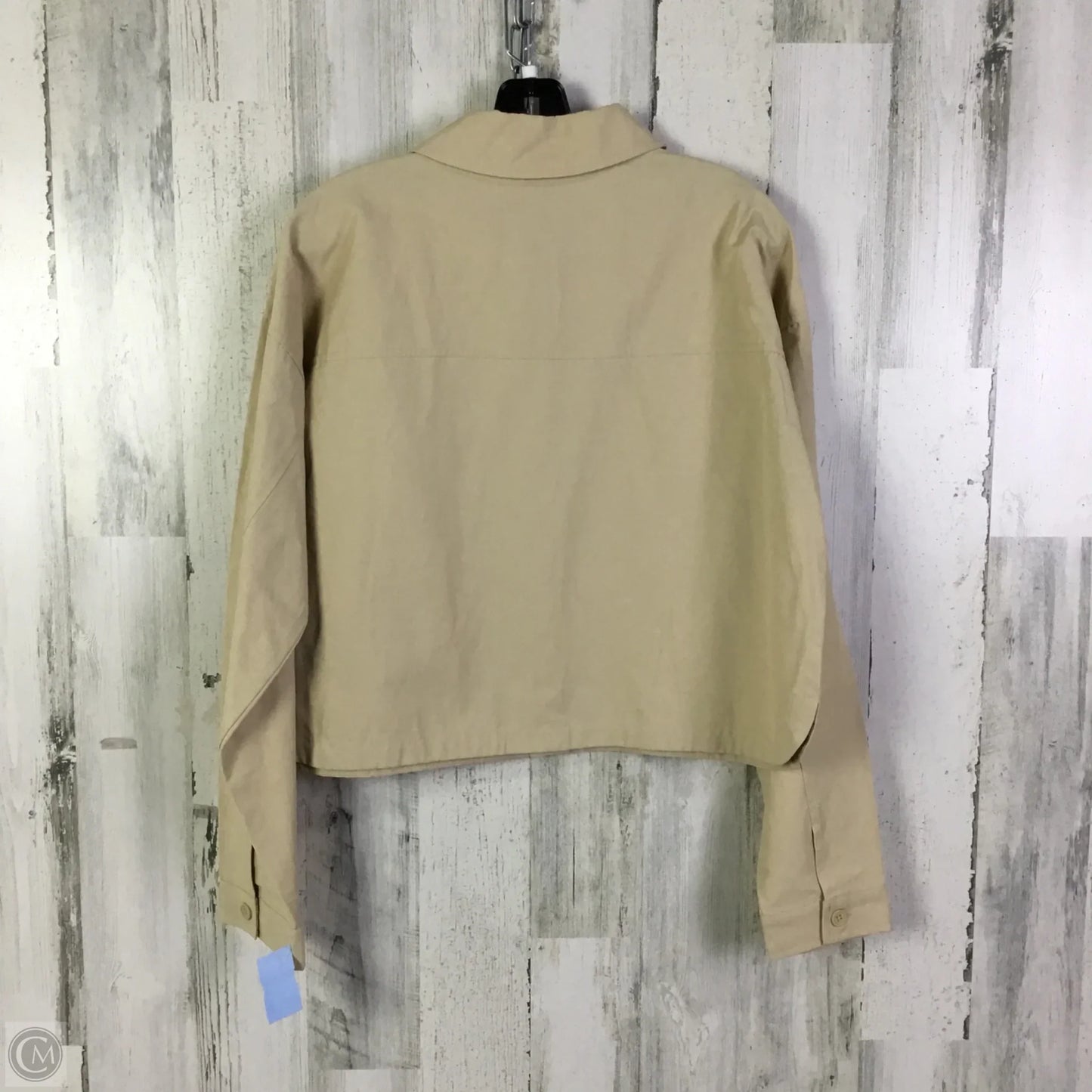 Jacket Shirt By Scoop In Cream, Size: L