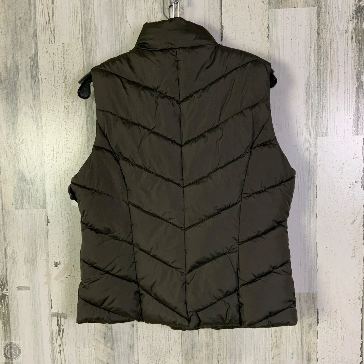 Vest Puffer & Quilted By Cole-haan In Brown, Size: M