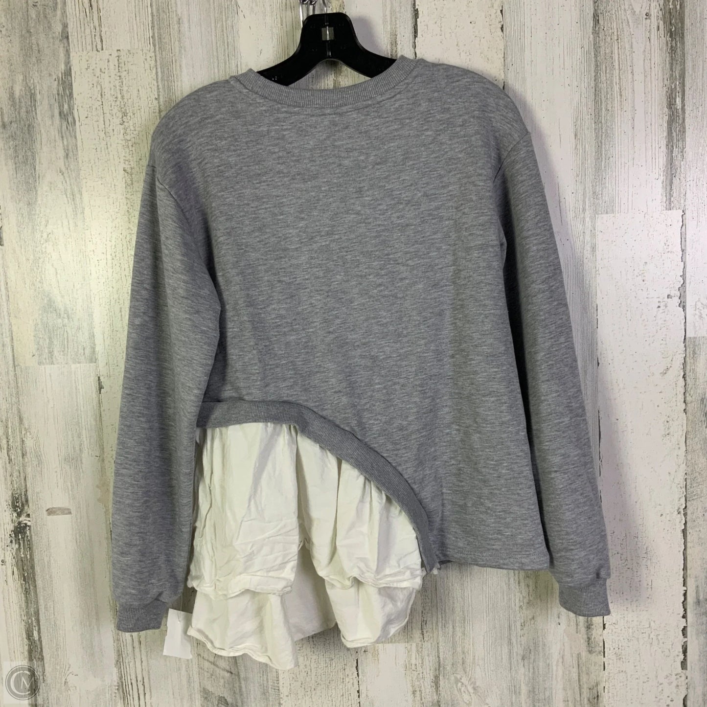 Top Long Sleeve By Maeve In Grey, Size: Xs