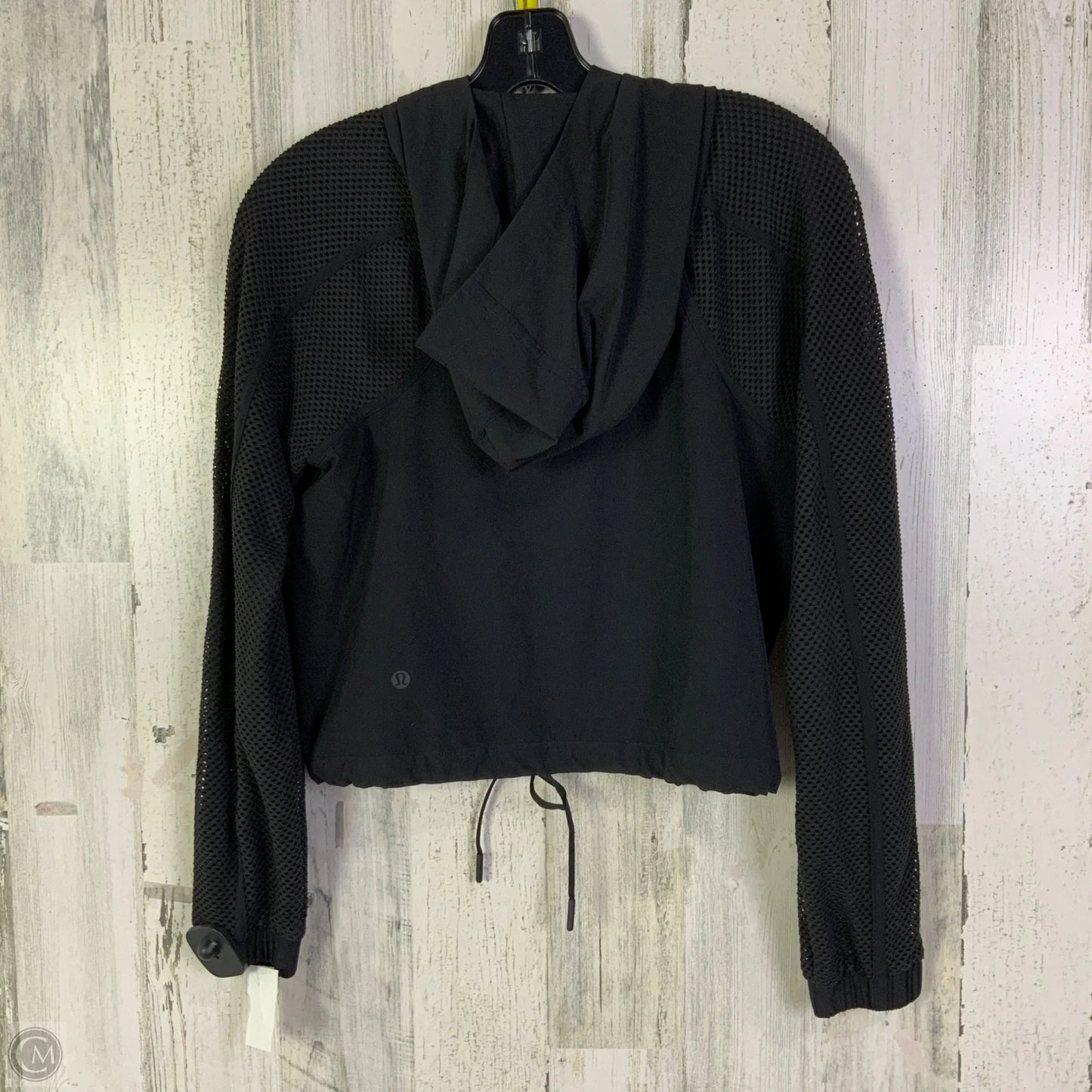 Athletic Sweatshirt Hoodie By Lululemon In Black, Size: 4
