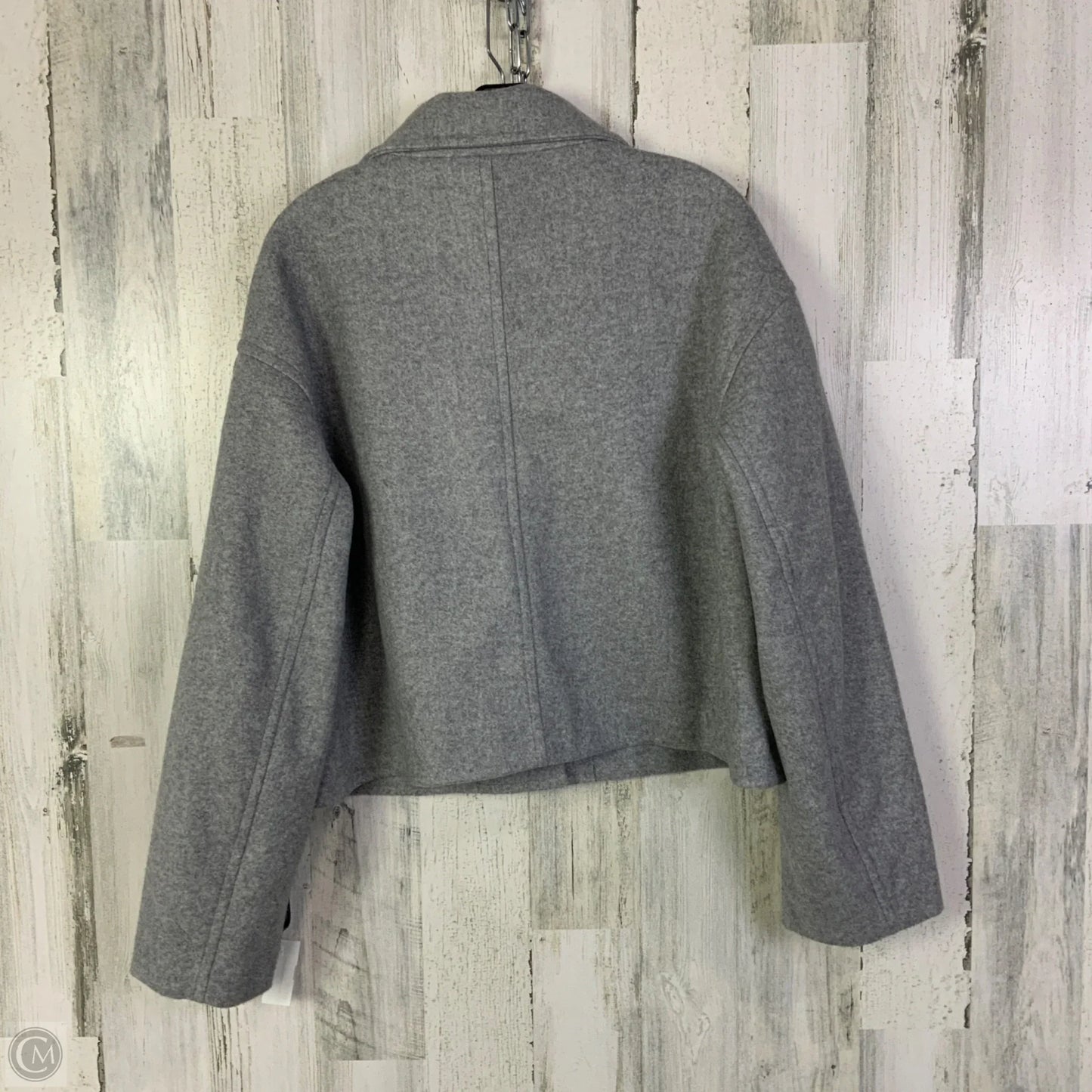 Jacket Shirt By Mng In Grey, Size: L