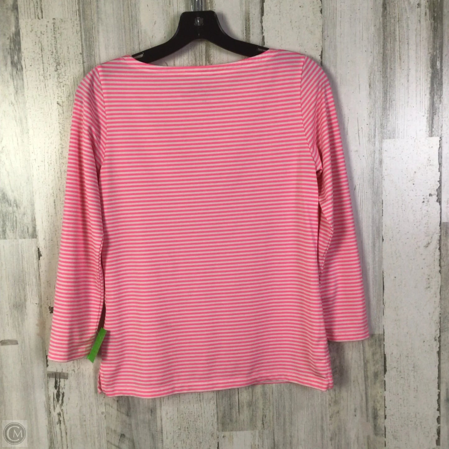Top Long Sleeve By Vineyard Vines In Pink & White, Size: Xs