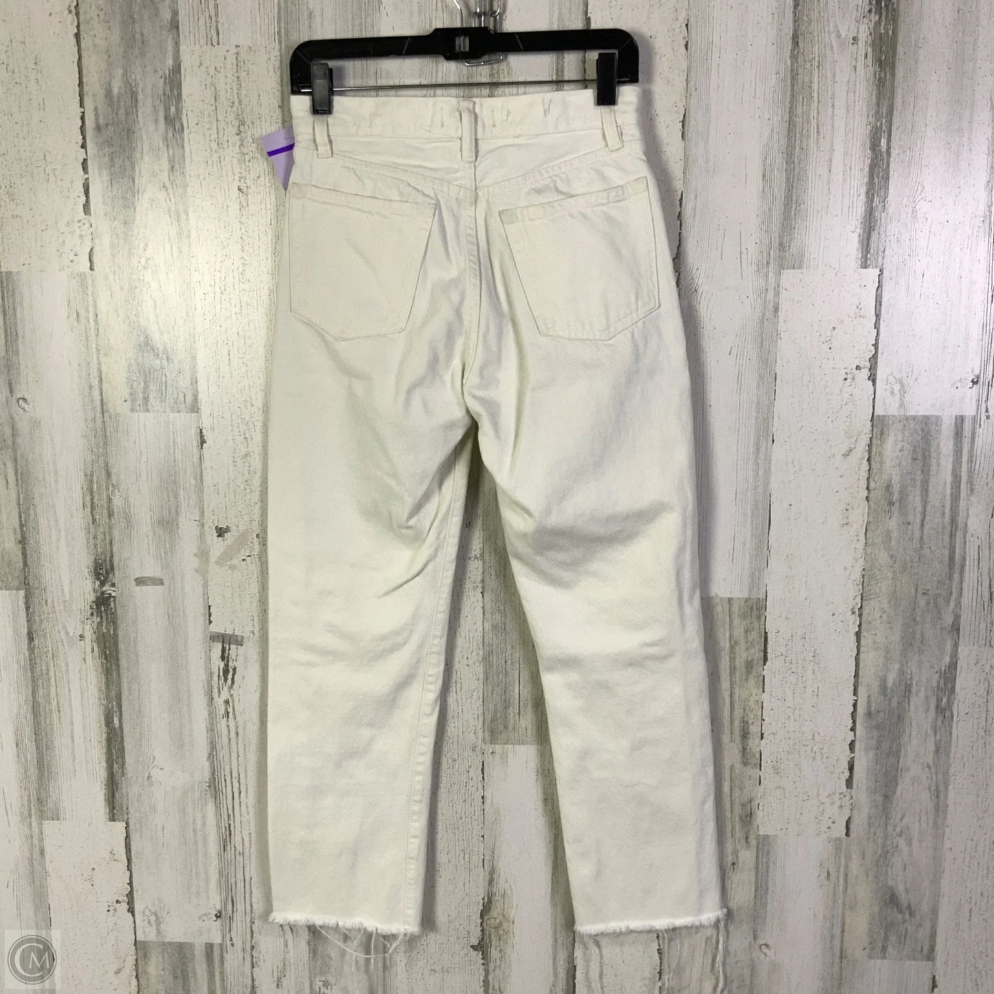 Jeans Straight By Mng In Cream, Size: 4