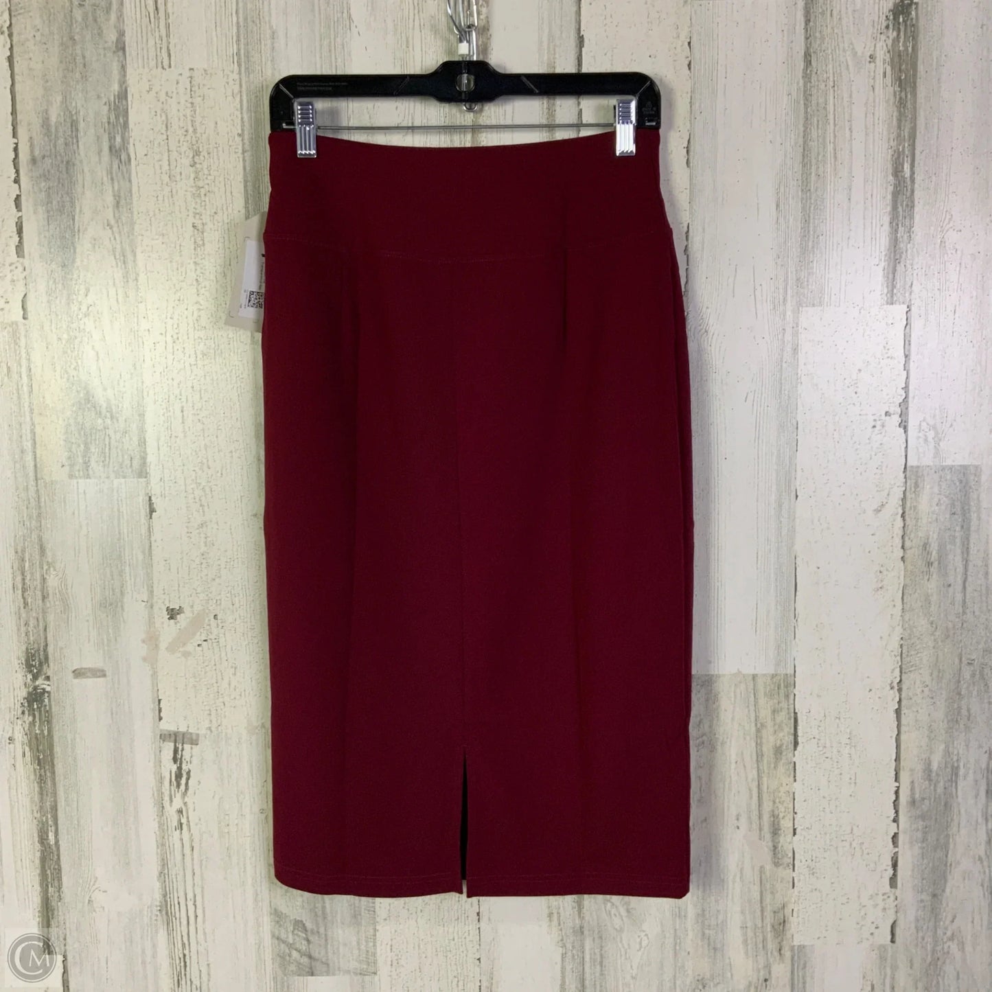 Skirt Midi By Clothes Mentor In Maroon, Size: 8