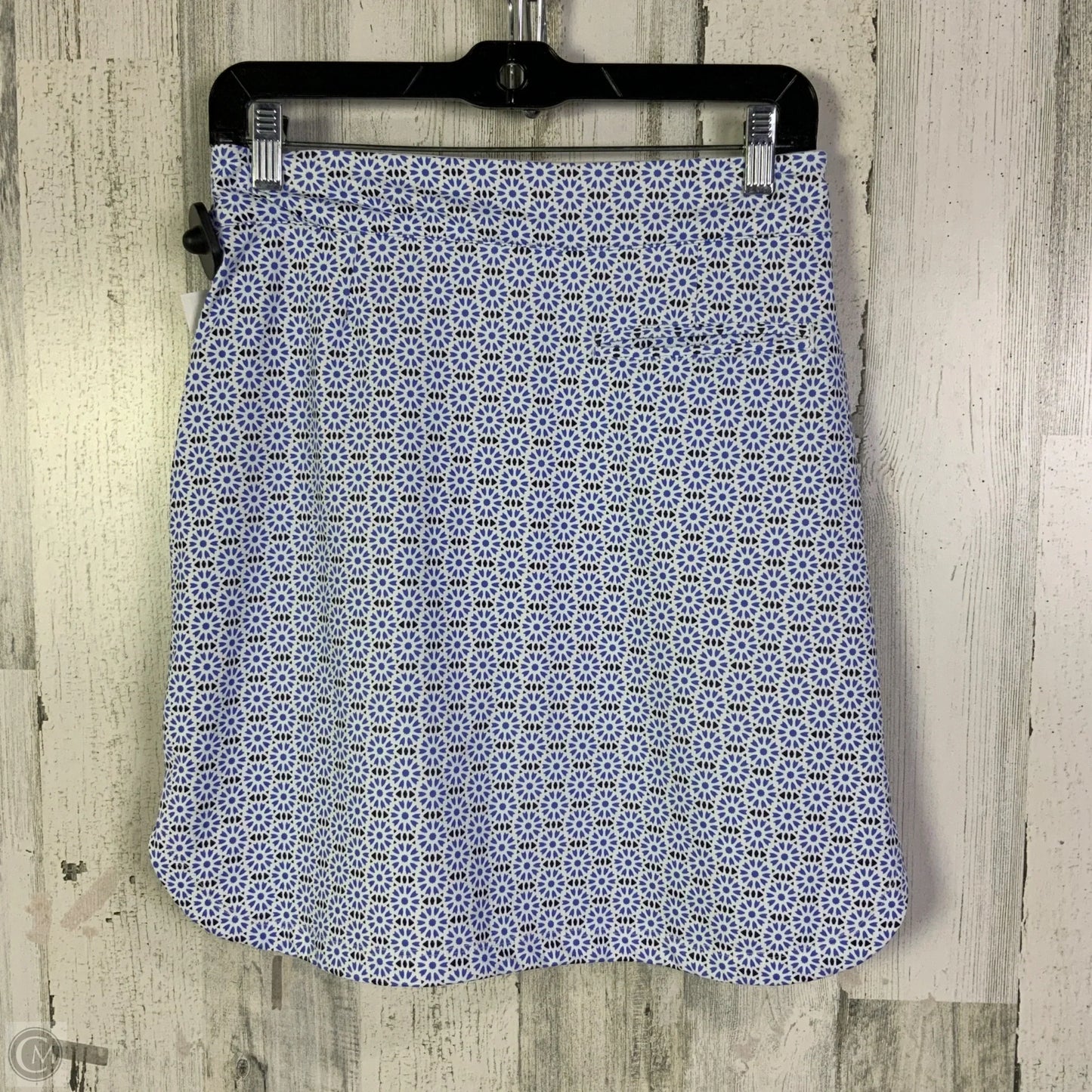 Athletic Skort By Peter Millar In Blue & White, Size: Xs
