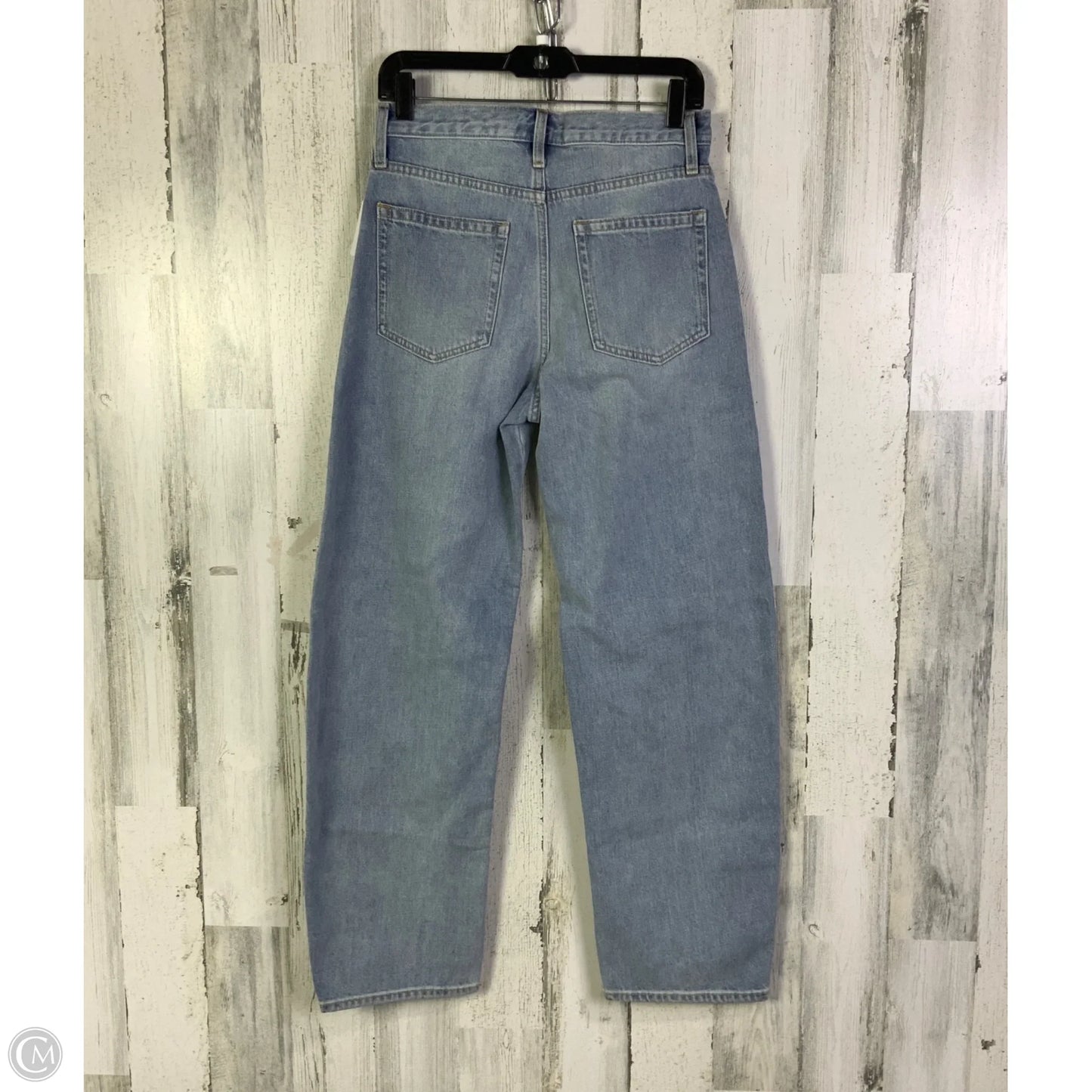 Jeans Wide Leg By Gap In Blue Denim, Size: 4