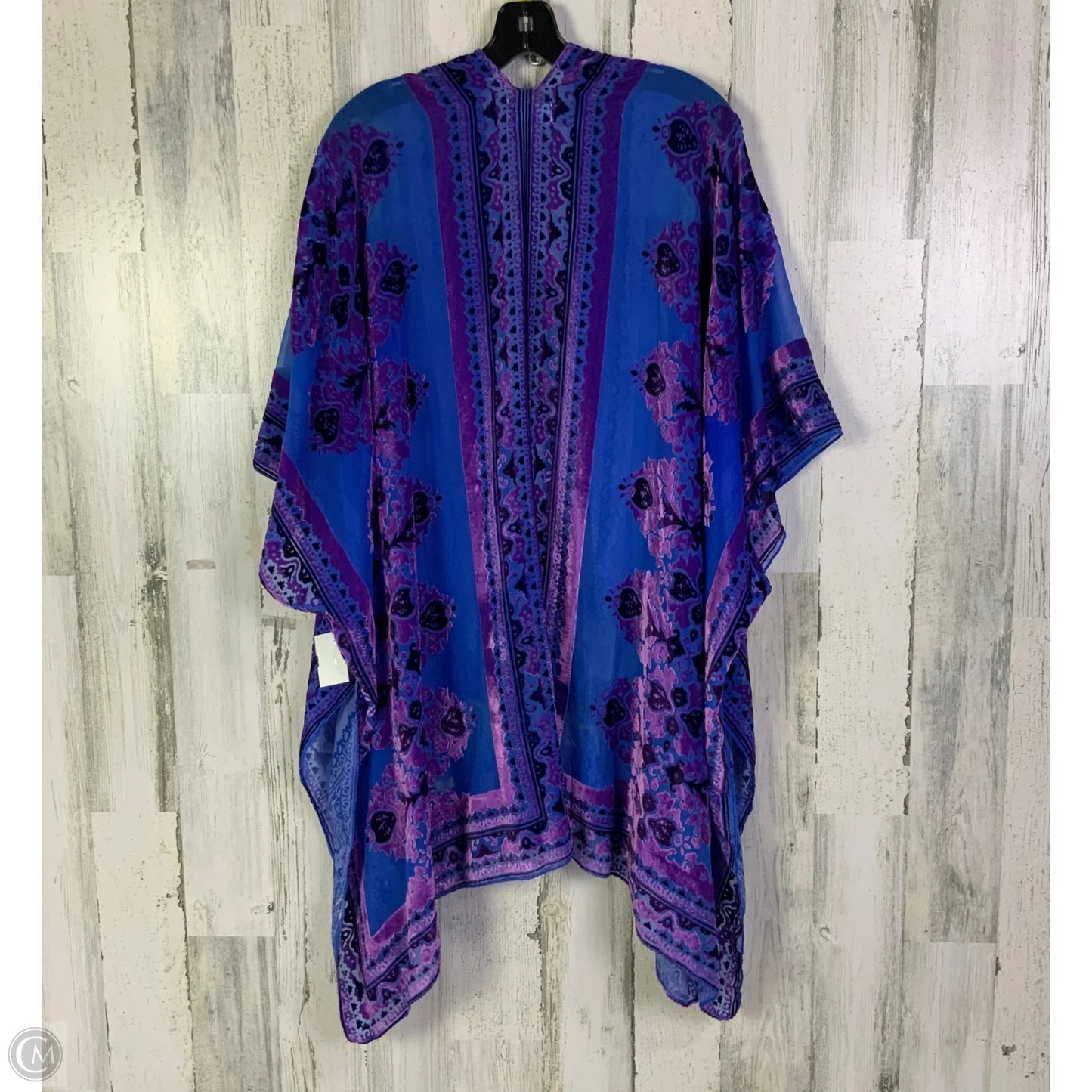 Kimono By Free People In Blue & Purple, Size: Osfm