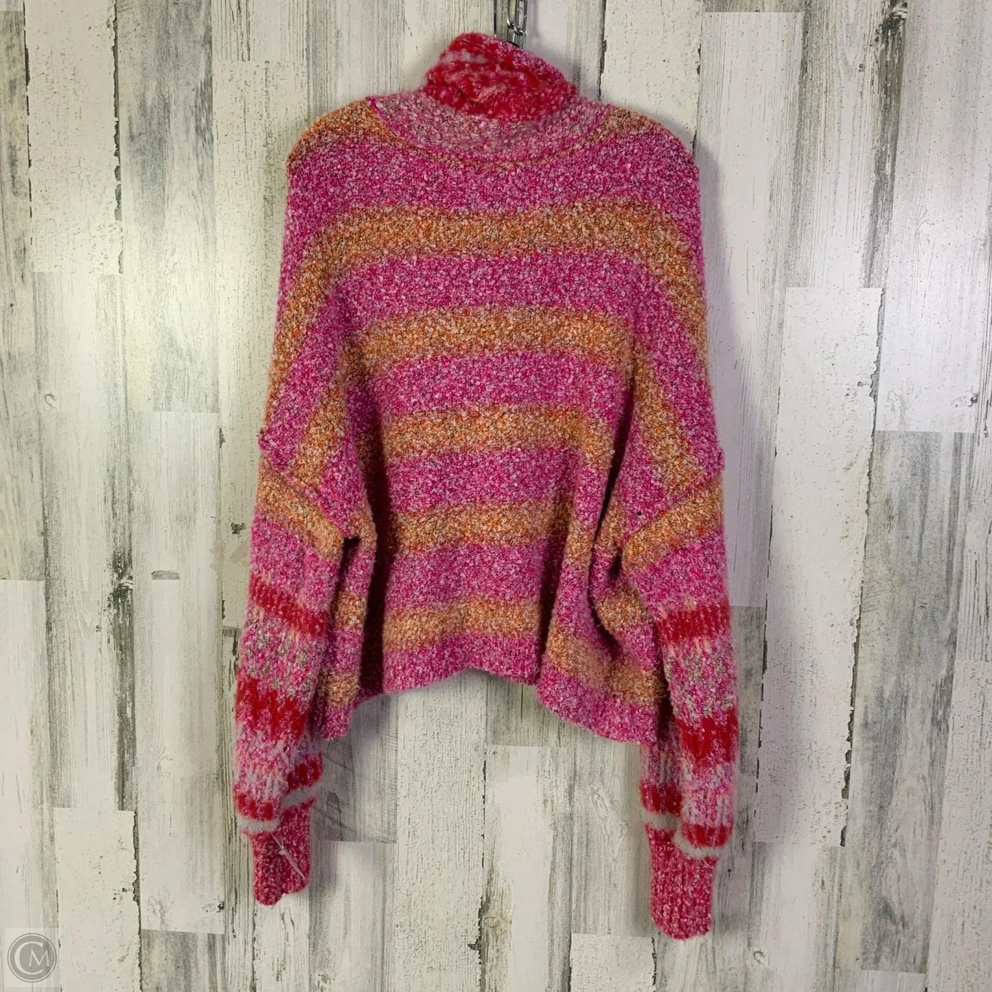 Sweater By Free People In Pink & Red, Size: M