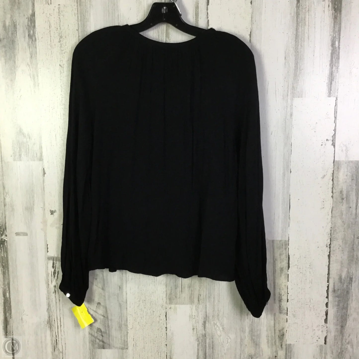 Top Long Sleeve By Jennifer Lopez In Black, Size: S