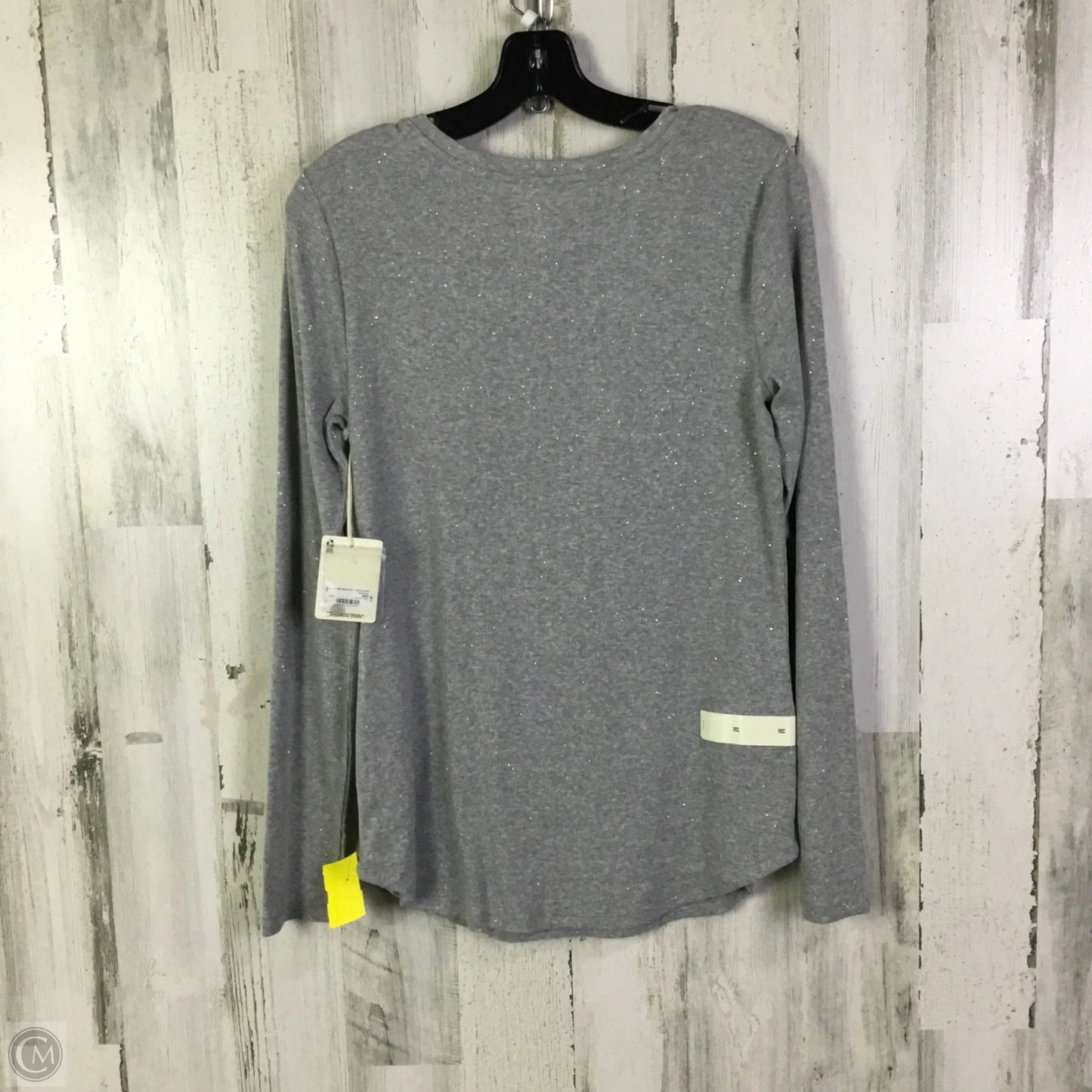 Top Long Sleeve Basic By Ana In Grey, Size: M