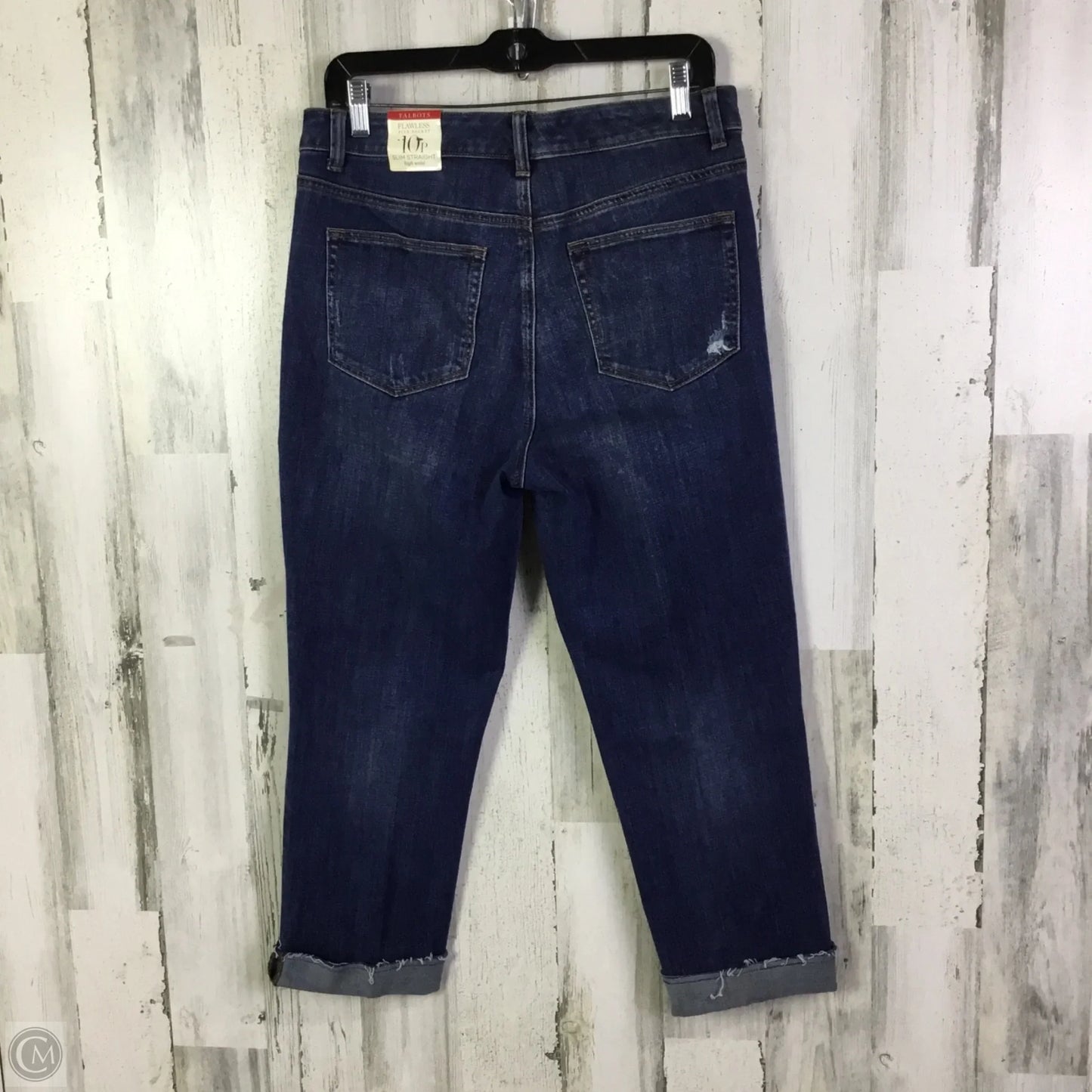 Jeans Cropped By Talbots In Blue Denim, Size: 10
