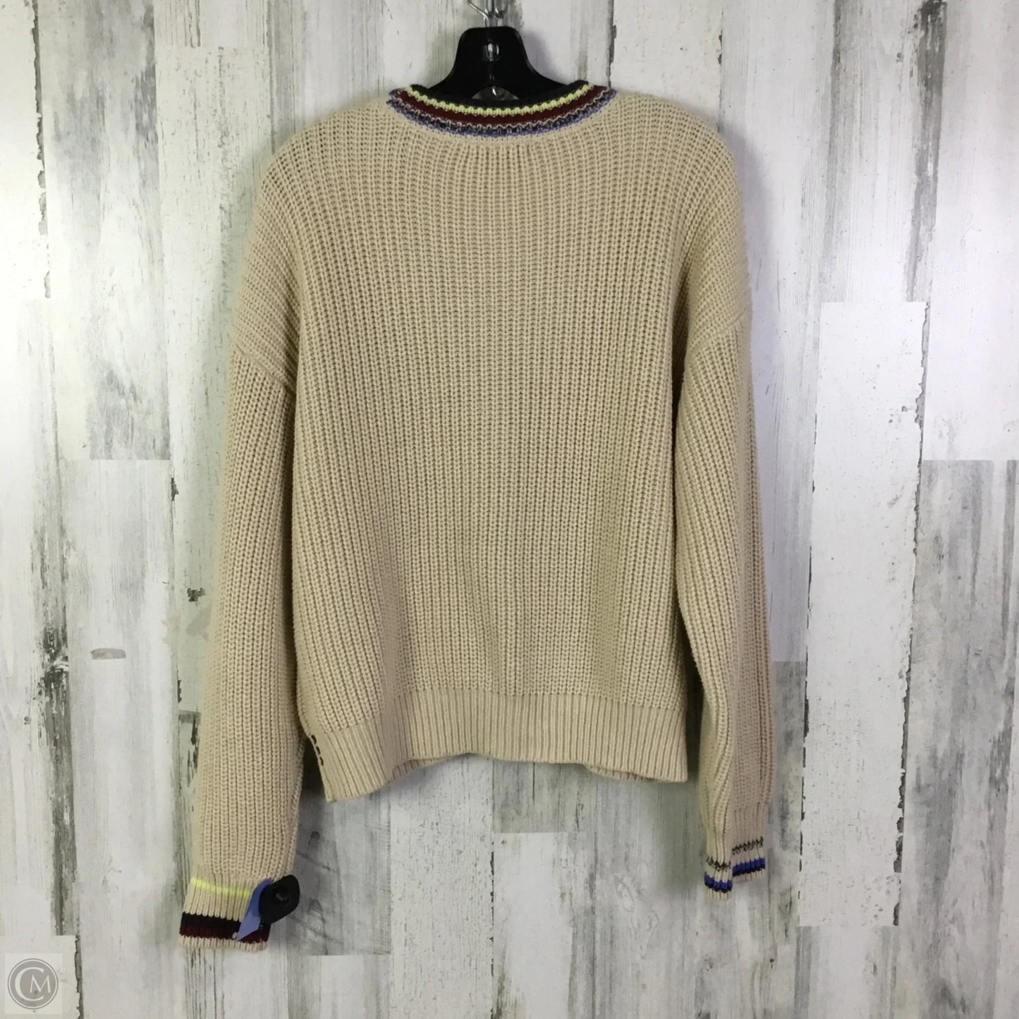 Sweater Cardigan By Scotch & Soda In Cream, Size: L