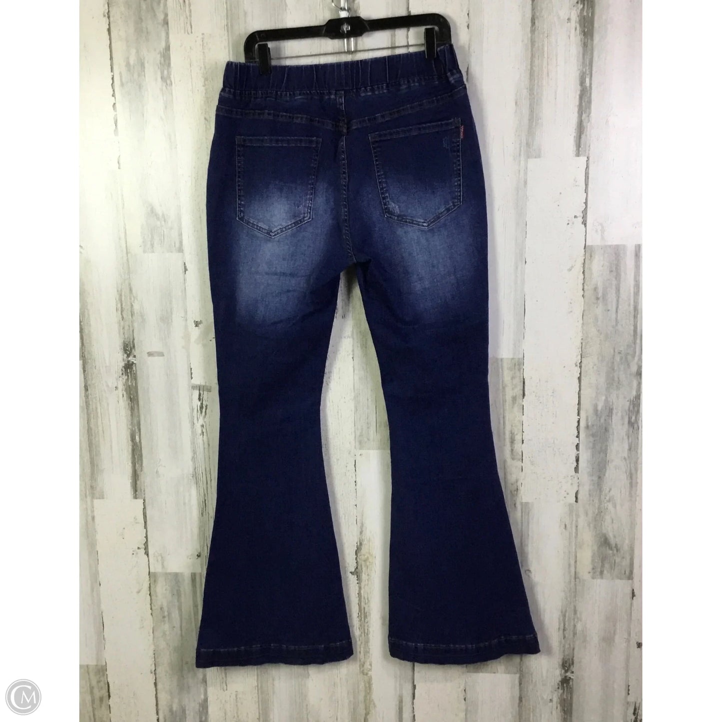 Jeans Flared By Clothes Mentor In Blue Denim, Size: 16