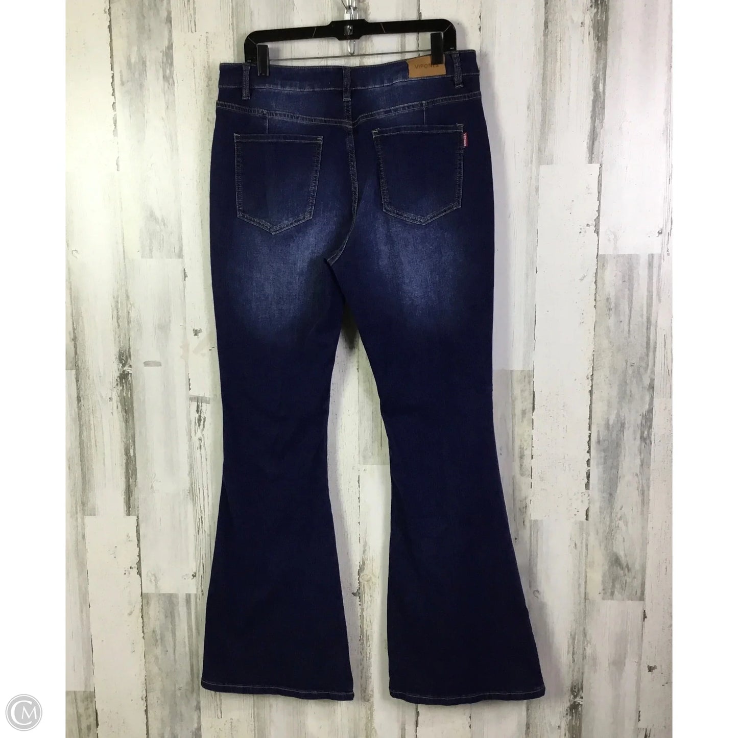 Jeans Flared By Clothes Mentor In Blue Denim, Size: 16