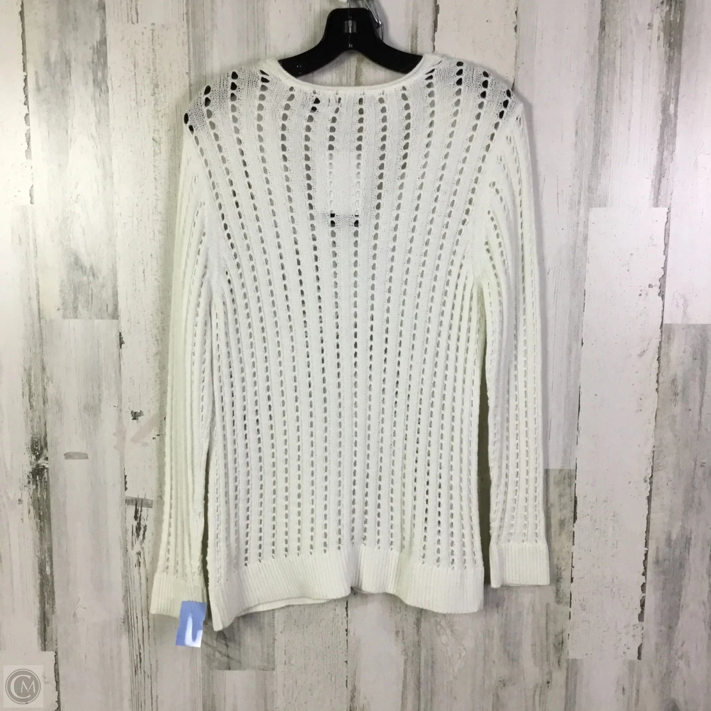 Sweater By Jeanne Pierre In White, Size: L