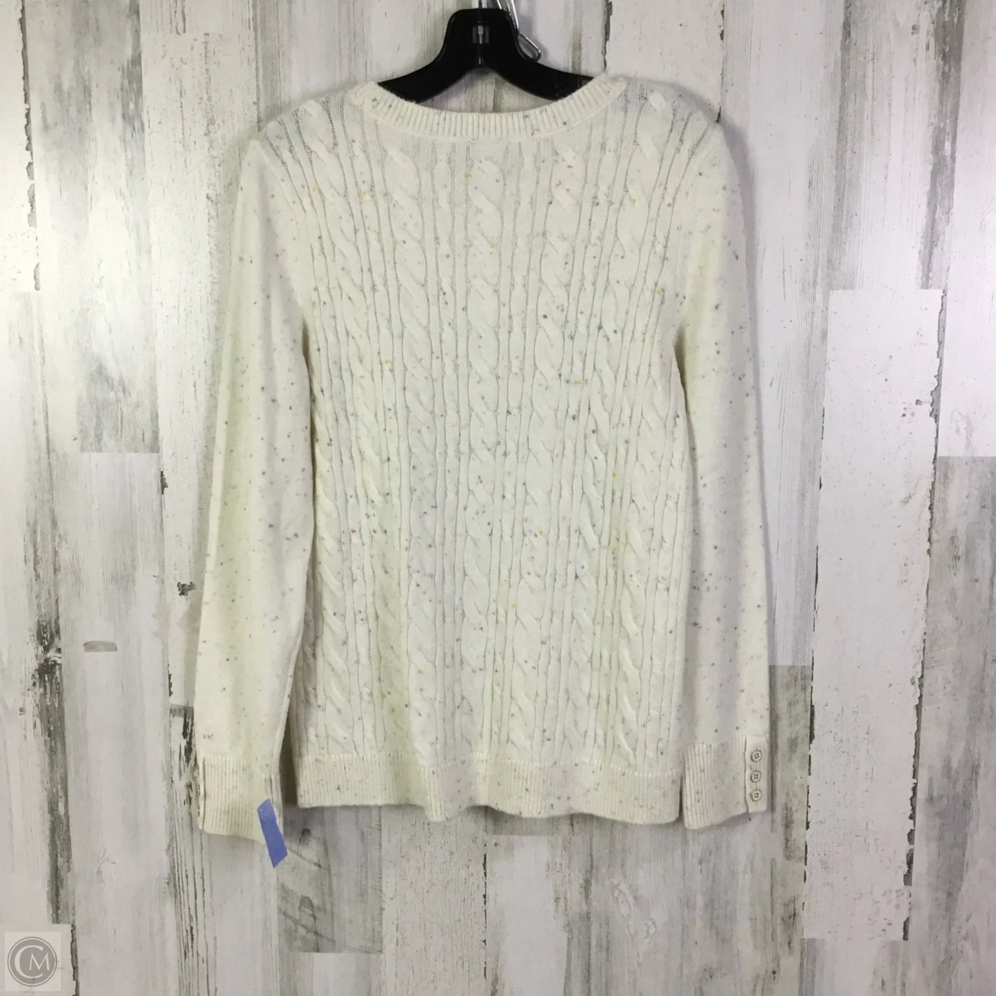 Sweater By Talbots In Cream, Size: L
