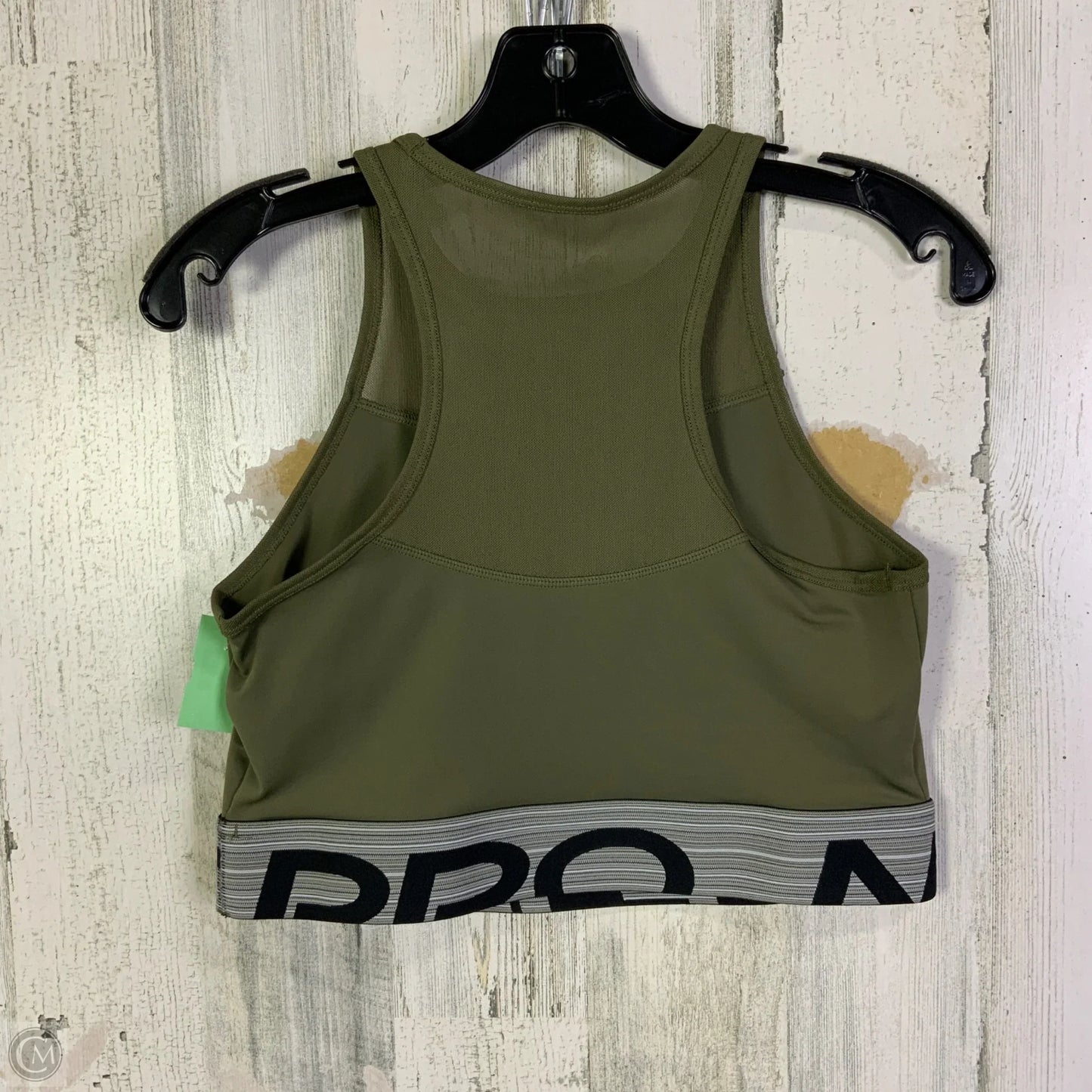 Athletic Tank Top By Nike Apparel In Green, Size: M