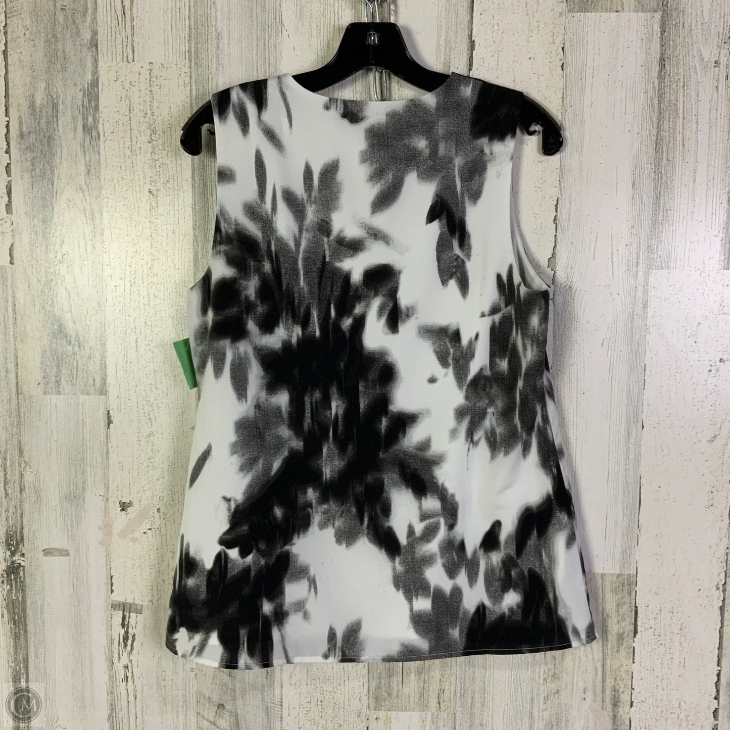 Top Sleeveless By Banana Republic In Black & White, Size: S