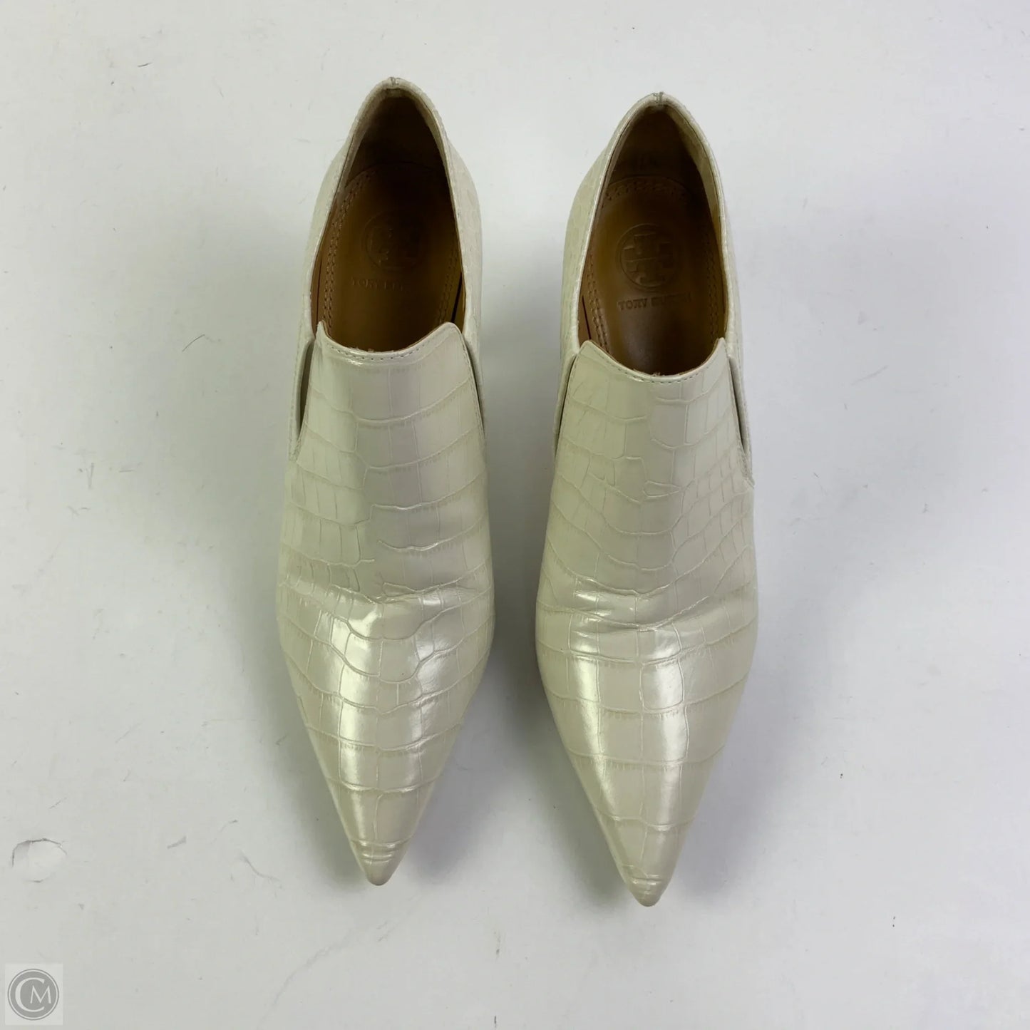Boots Designer By Tory Burch In Ivory, Size: 8