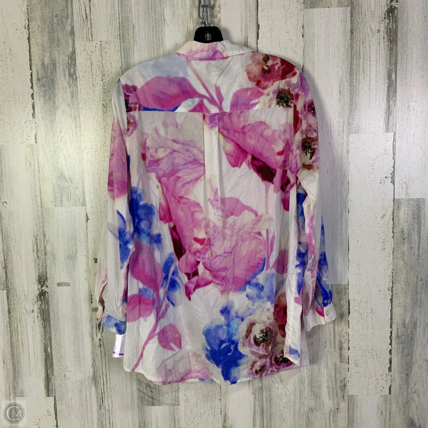 Top Long Sleeve By Soft Surroundings In White, Size: Xlp