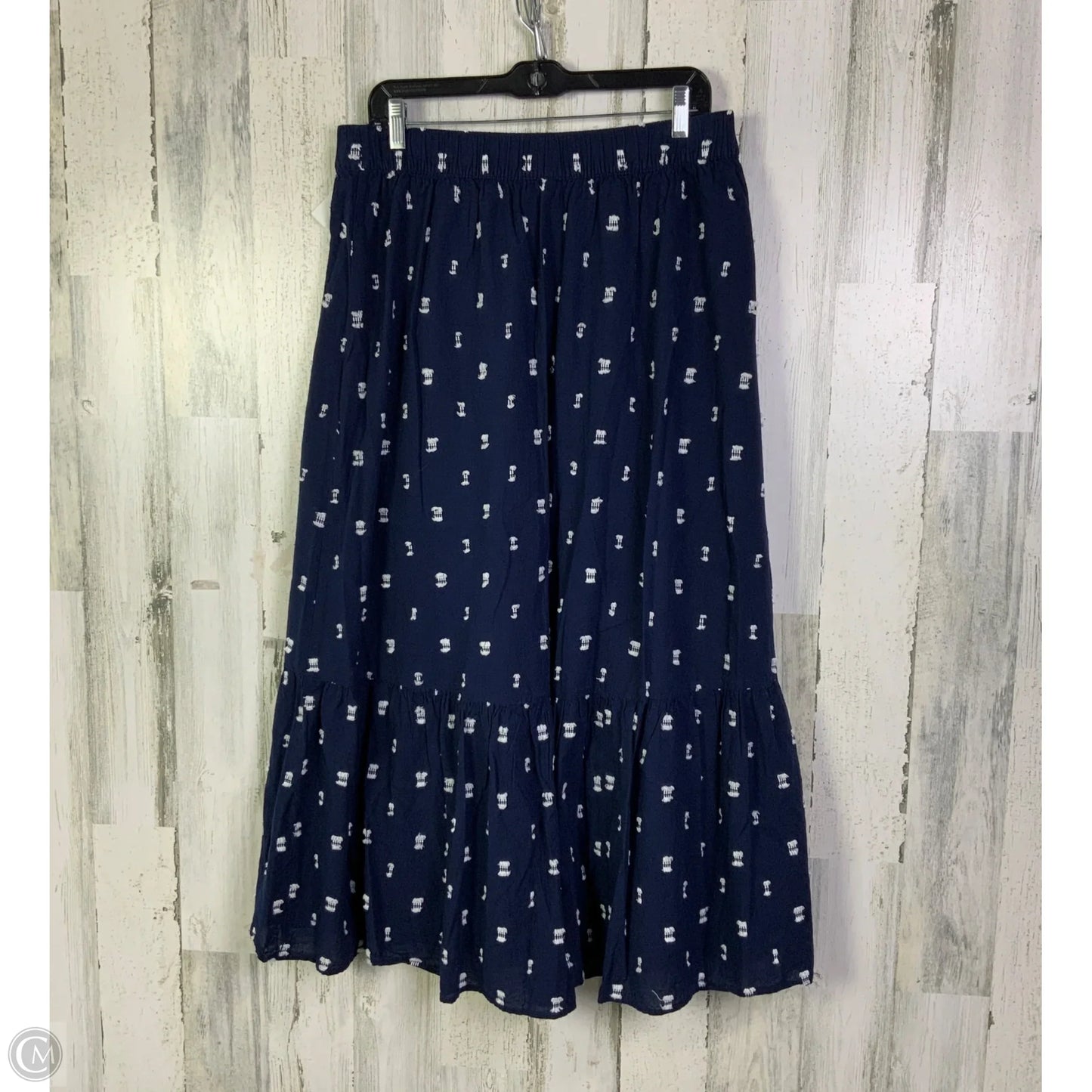 Skirt Midi By Loft In Navy, Size: 12