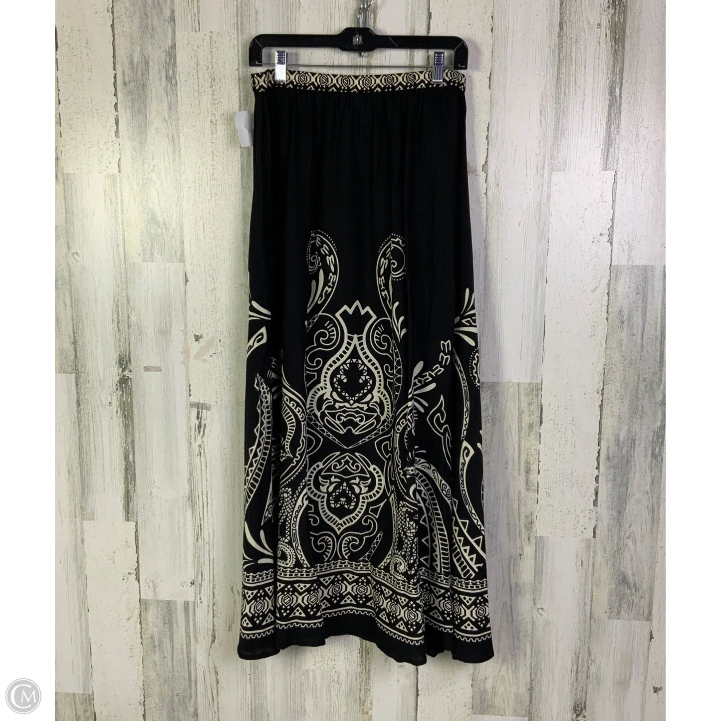 Skirt Maxi By Westport In Black & Cream, Size: 8