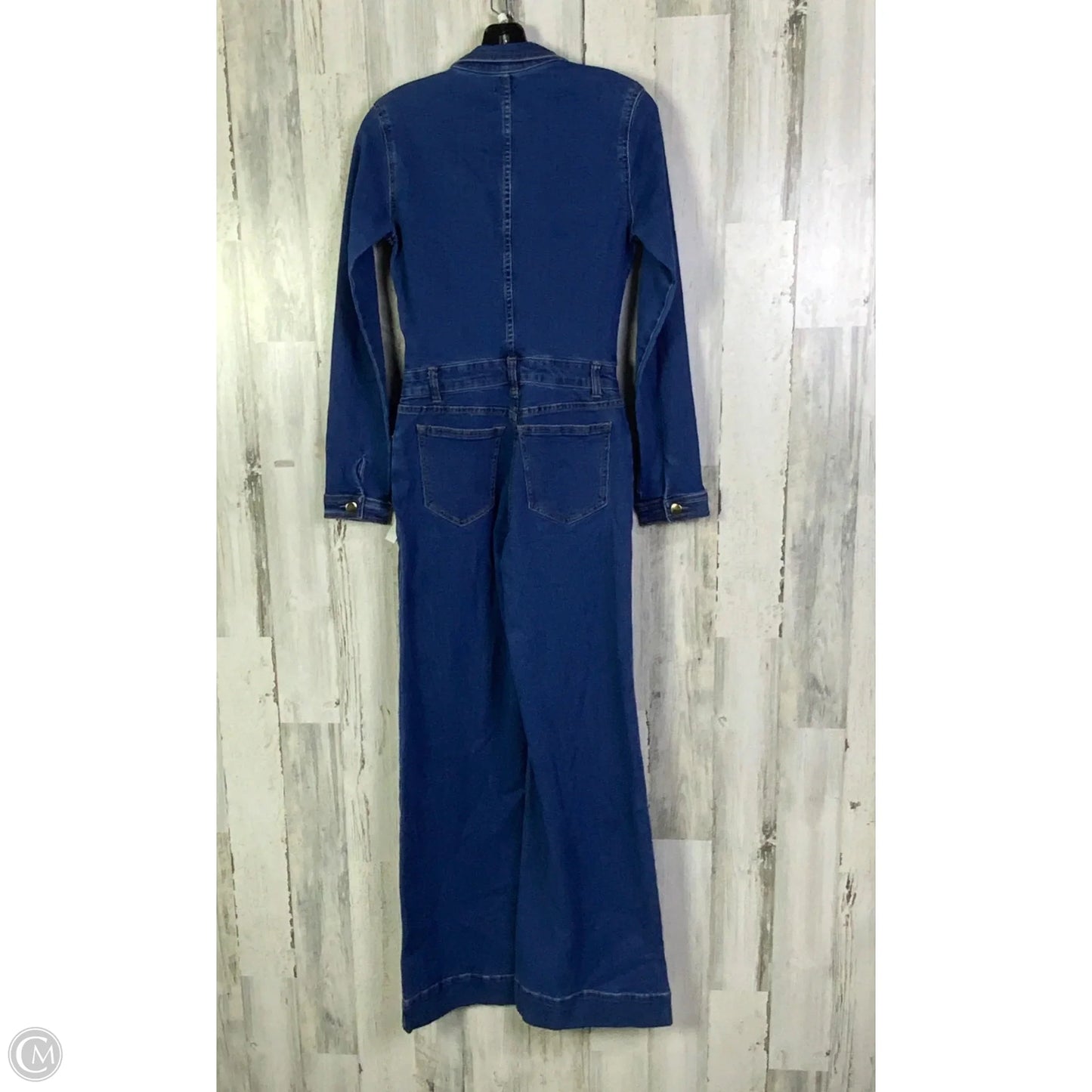 Jumpsuit By Express In Blue Denim, Size: Xs