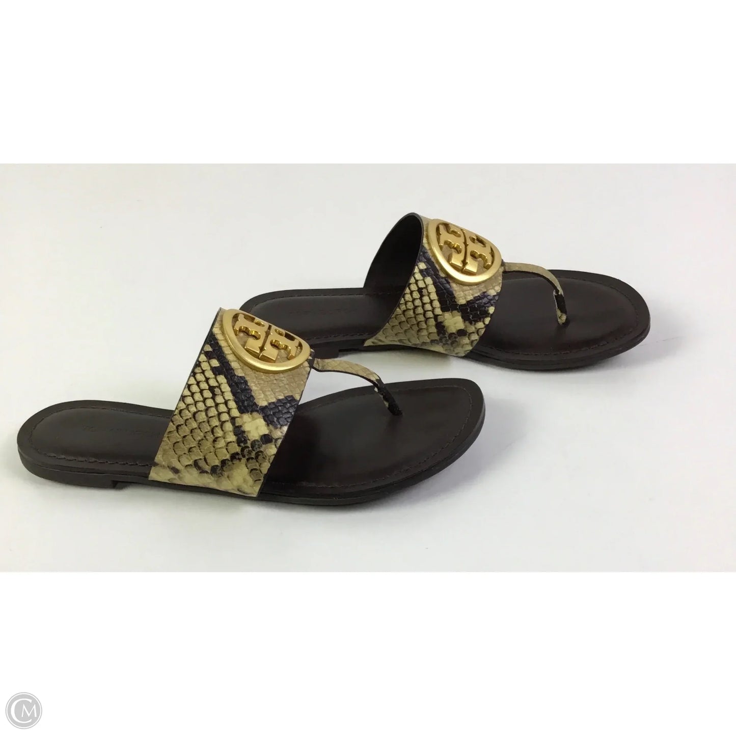 Sandals Designer By Tory Burch In Snakeskin Print, Size: 6