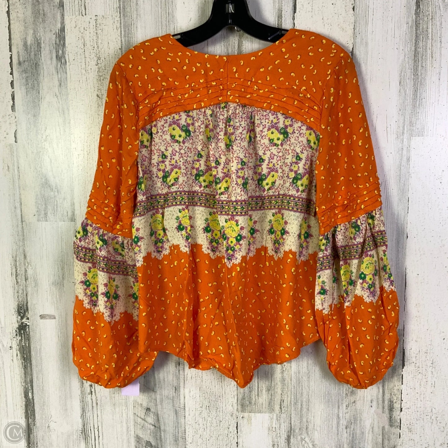 Top Long Sleeve By Maeve In Orange, Size: S