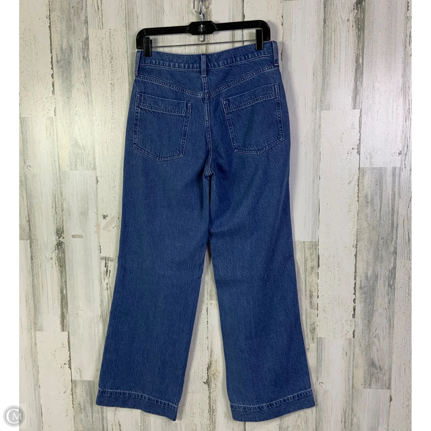 Jeans Wide Leg By J. Crew In Blue Denim, Size: 4