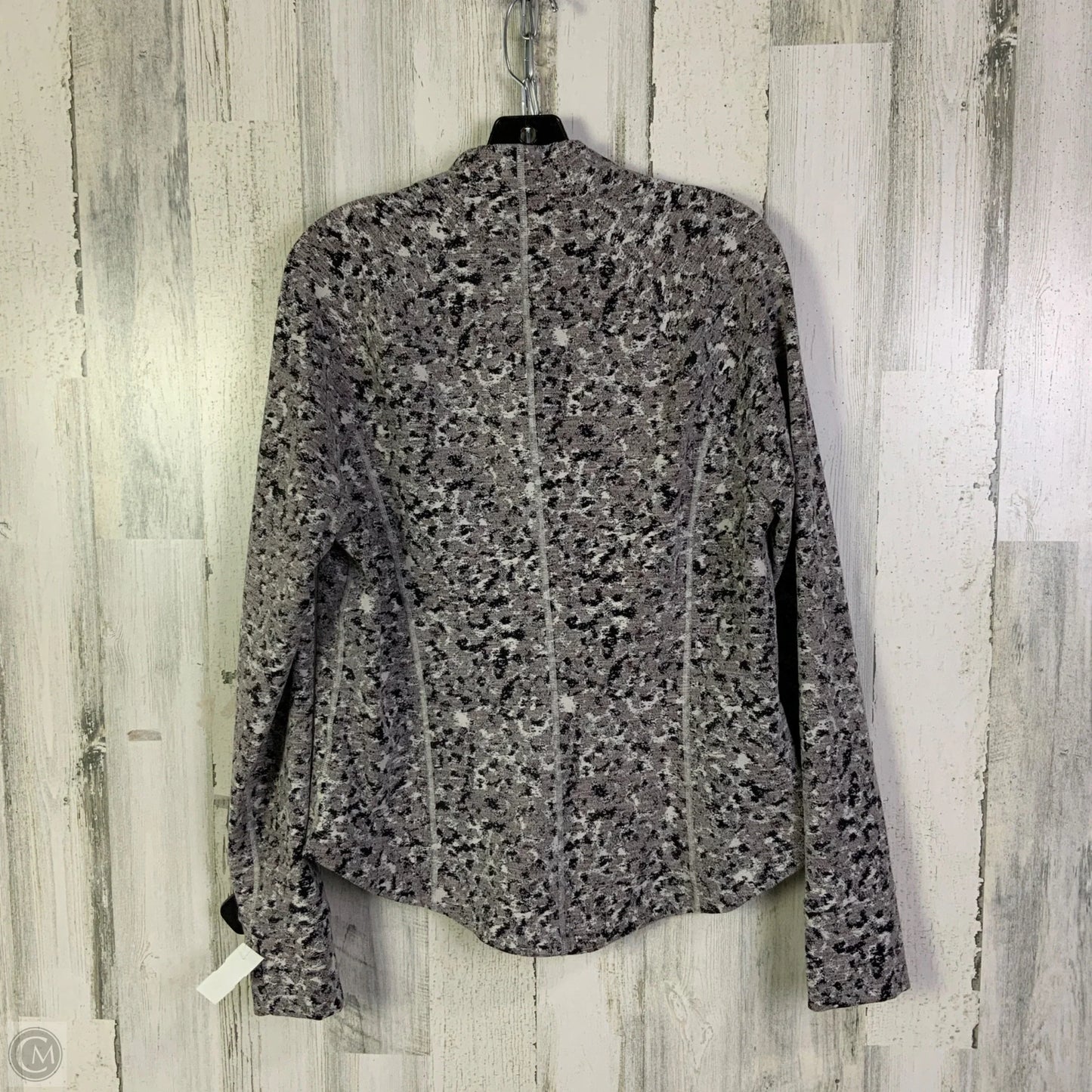 Athletic Jacket By Athleta In Black & White, Size: Xl