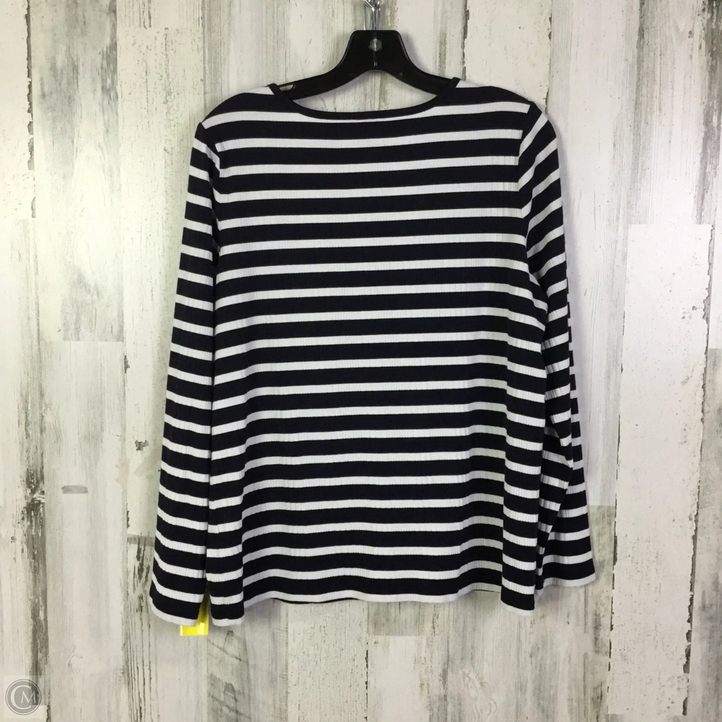 Cardigan By Talbots In Blue & White, Size: 1x