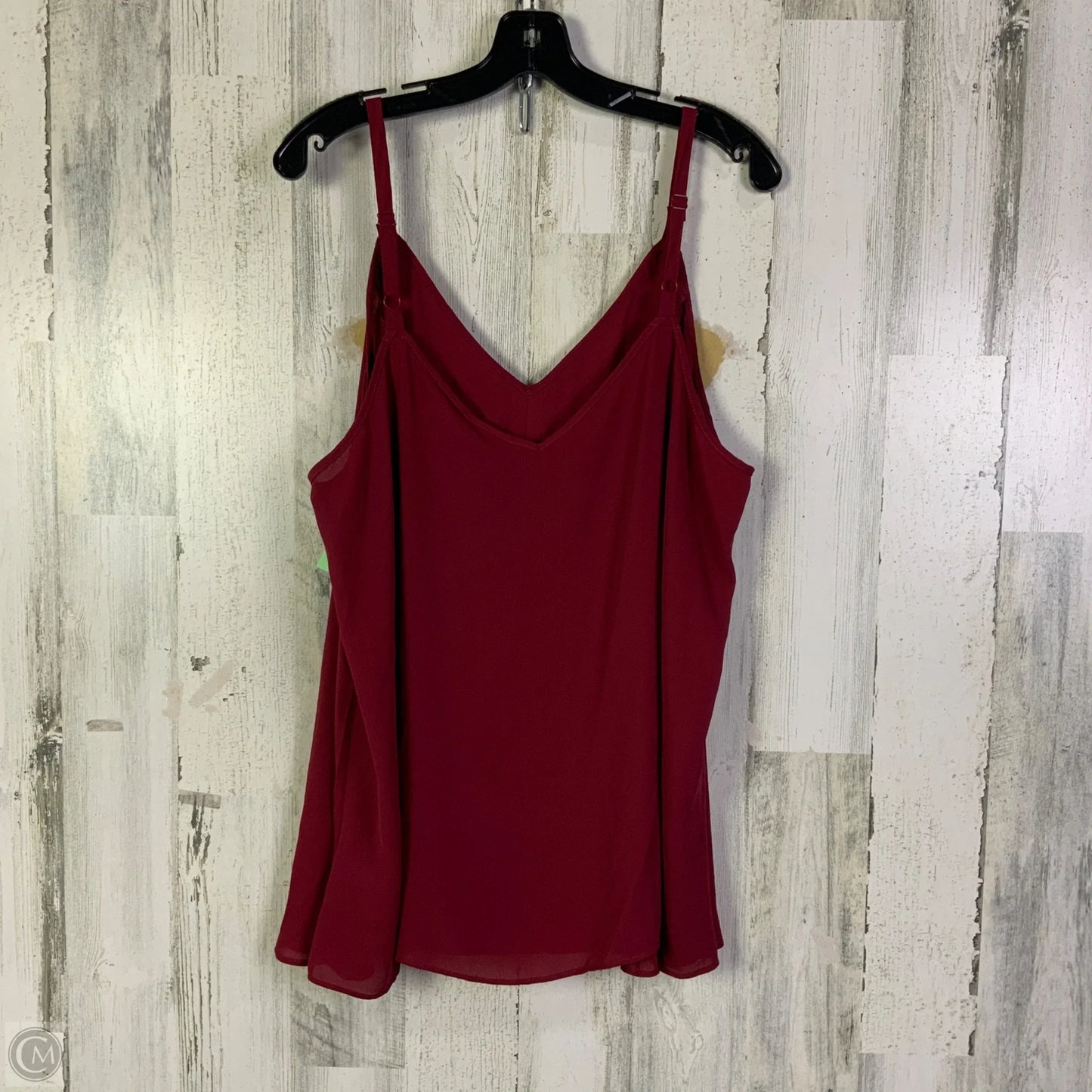 Blouse Sleeveless By Torrid In Red, Size: 1x
