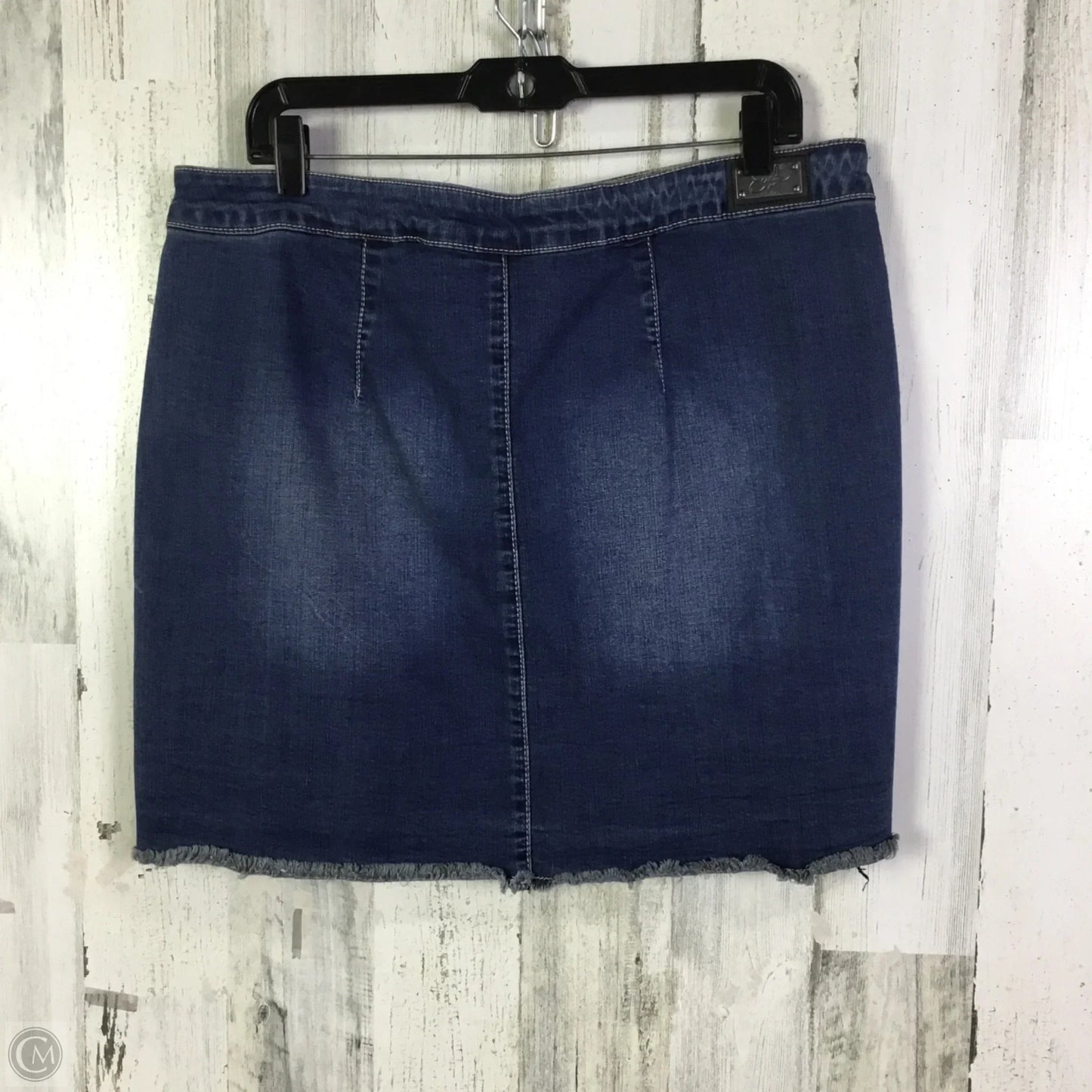 Skirt Mini & Short By Earl Jean In Blue Denim, Size: 16