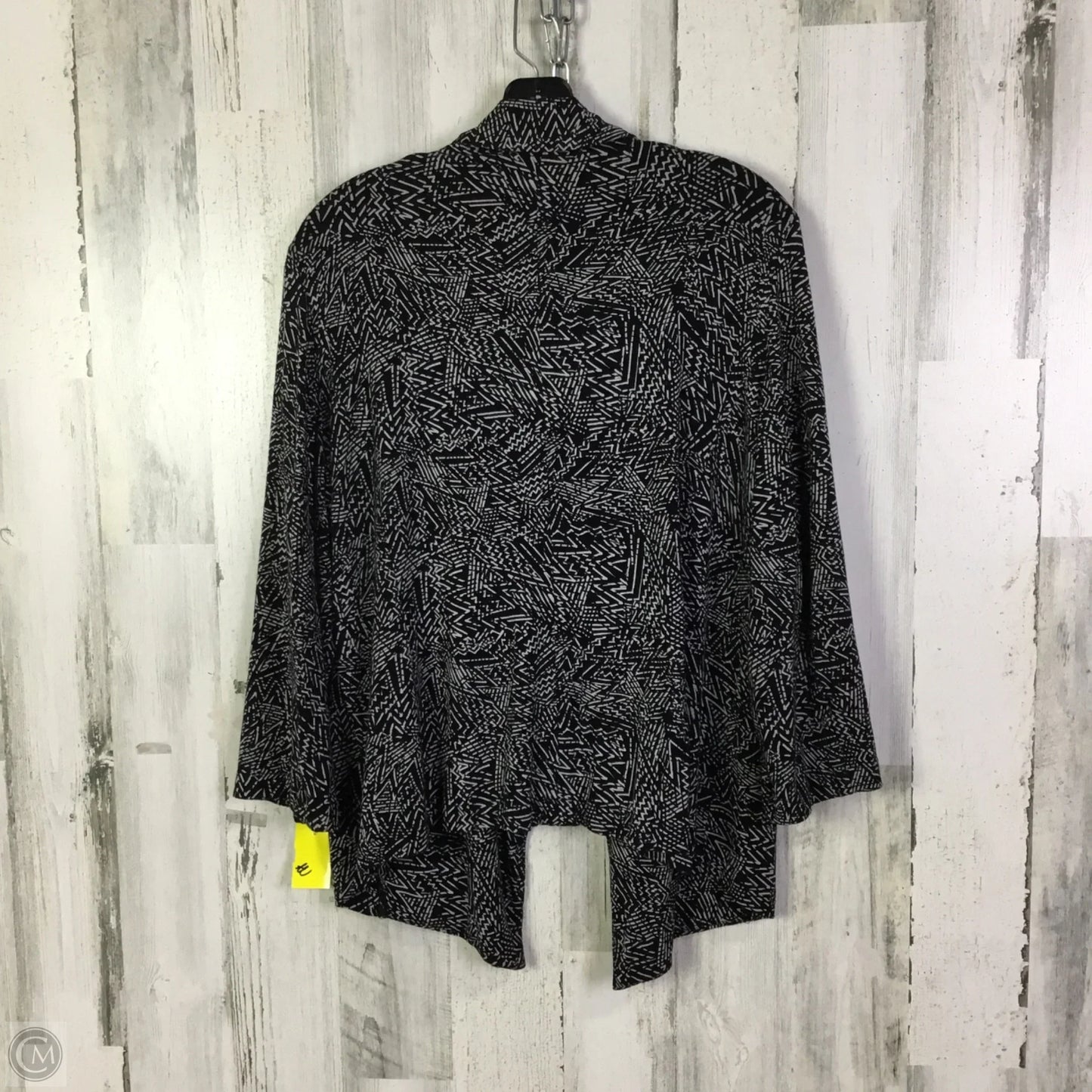 Cardigan By Sejour In Black & White, Size: 1x