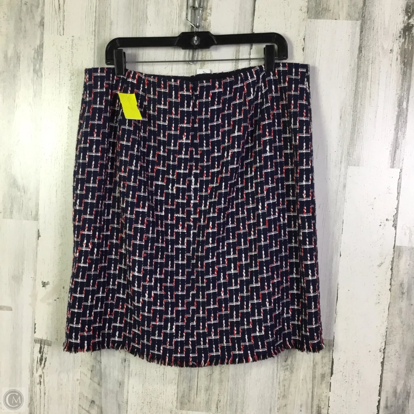 Skirt Midi By Talbots In Blue & Red & White, Size: 16