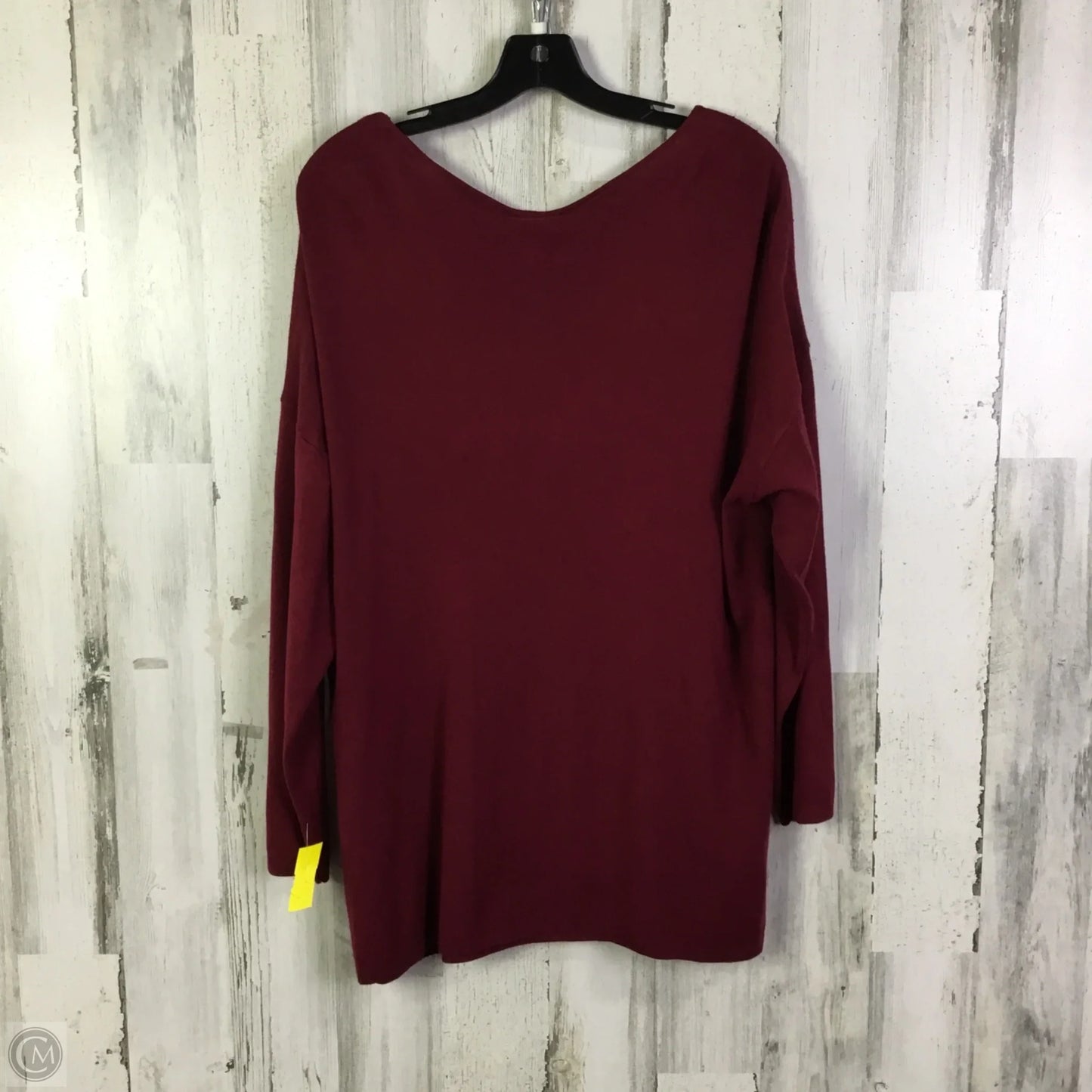 Top Long Sleeve By Dressbarn In Red, Size: 1x