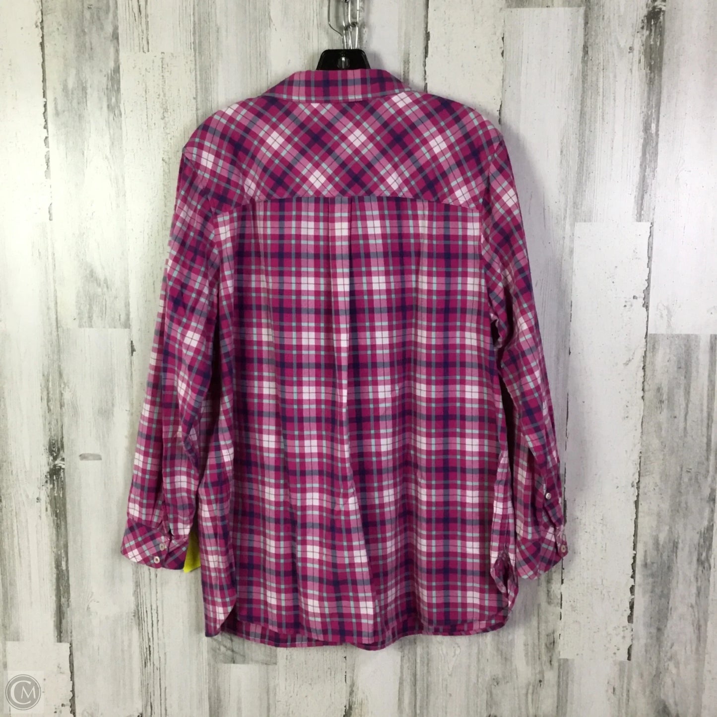 Top Long Sleeve By Talbots In Pink, Size: 1x