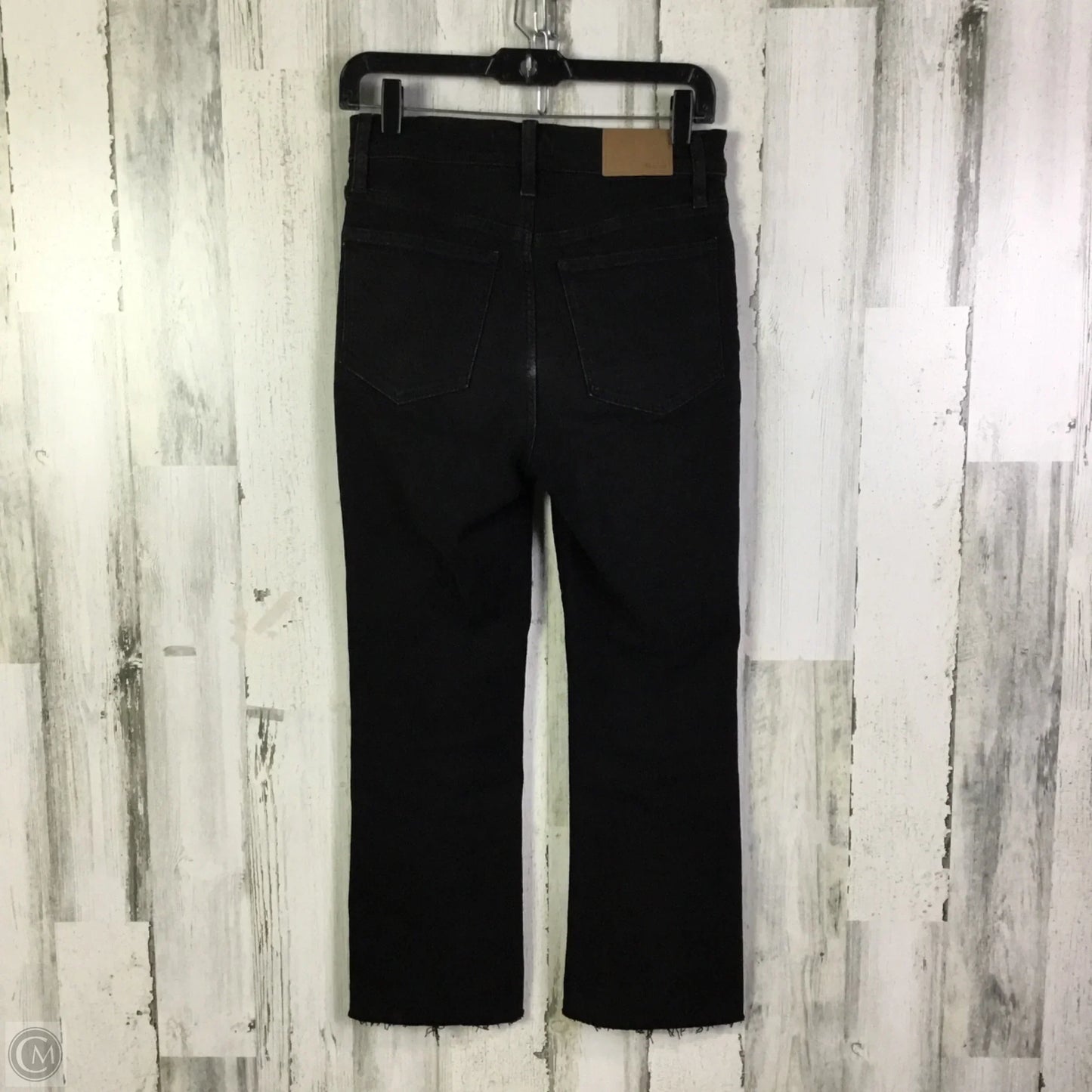 Jeans Straight By Madewell In Black Denim, Size: 4p