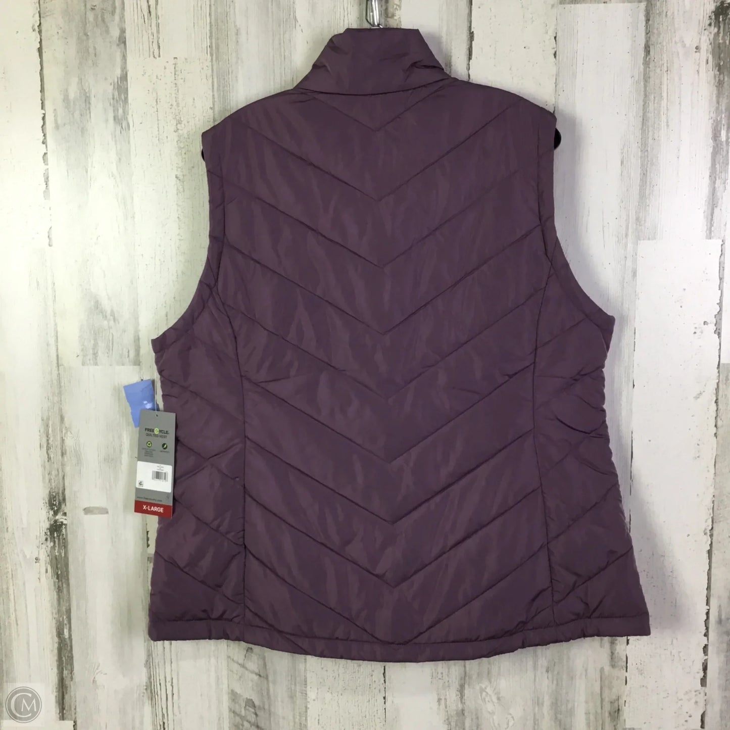 Vest Puffer & Quilted By Free Country In Purple, Size: Xl