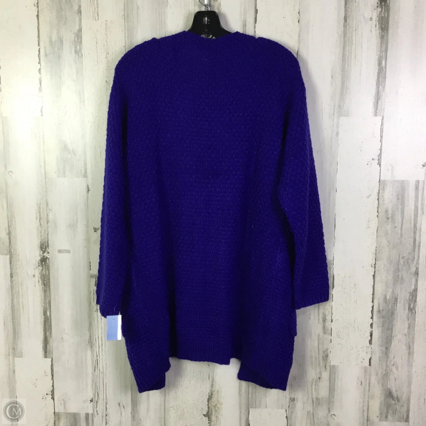 Sweater Cardigan By Clothes Mentor In Blue, Size: L