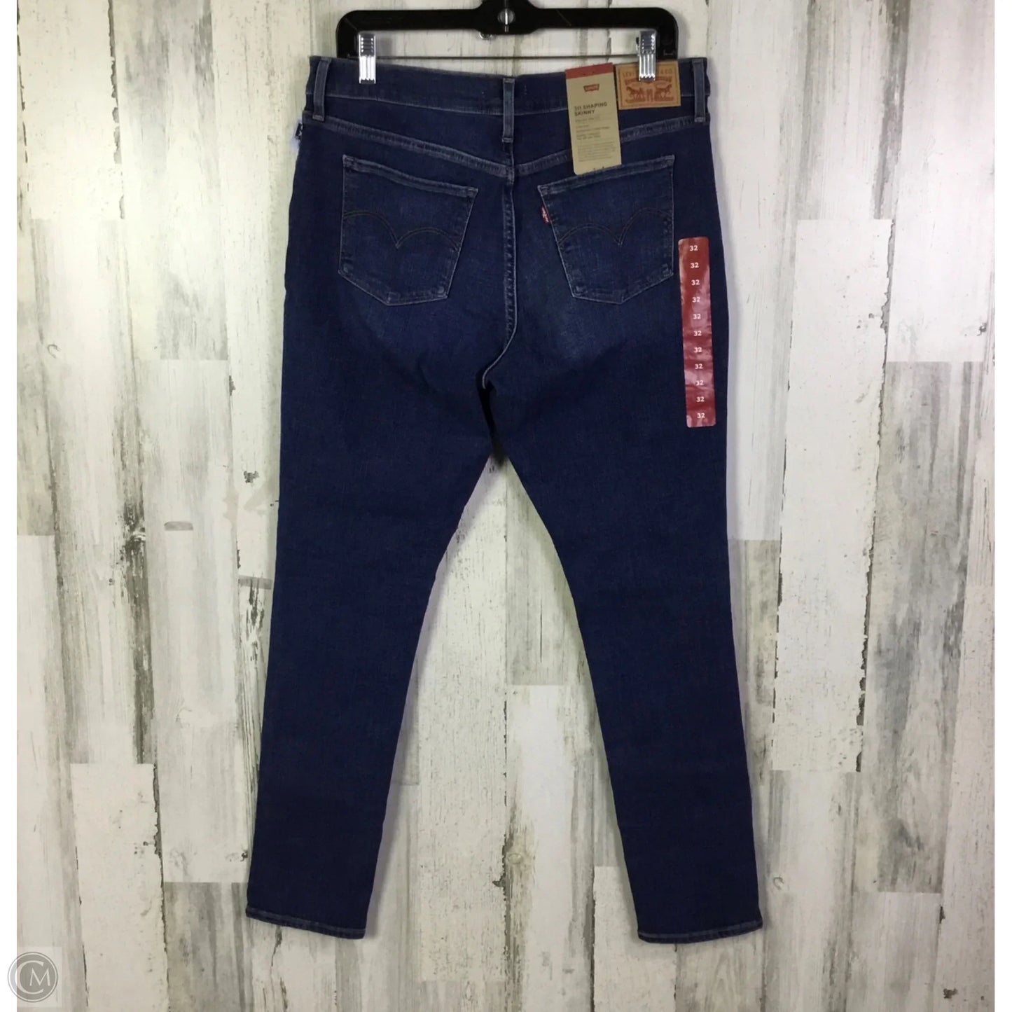Jeans Skinny By Levis In Blue, Size: 14