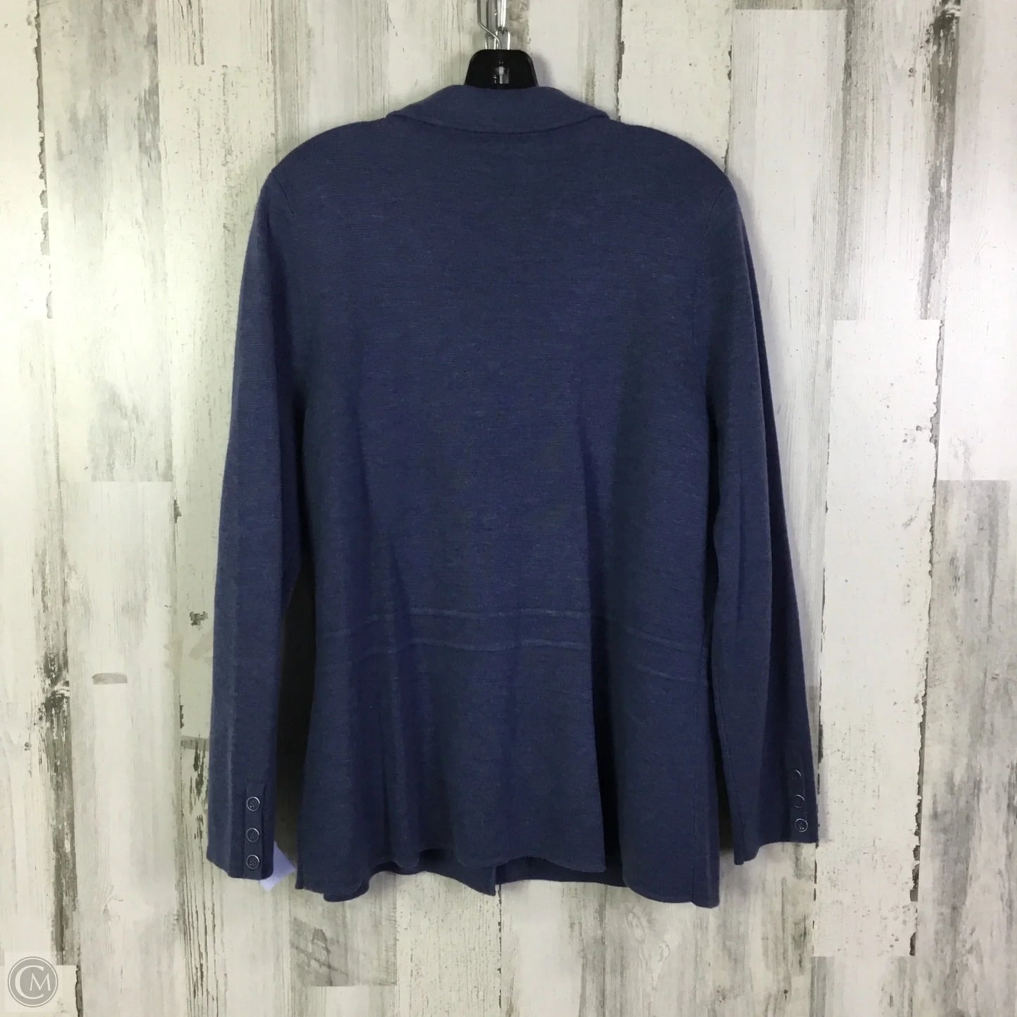 Sweater Cardigan By Talbots In Blue, Size: 1x