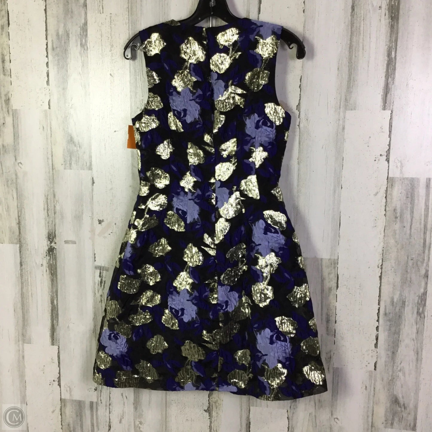 Dress Party Short By Badgley Mischka In Black & Blue, Size: S