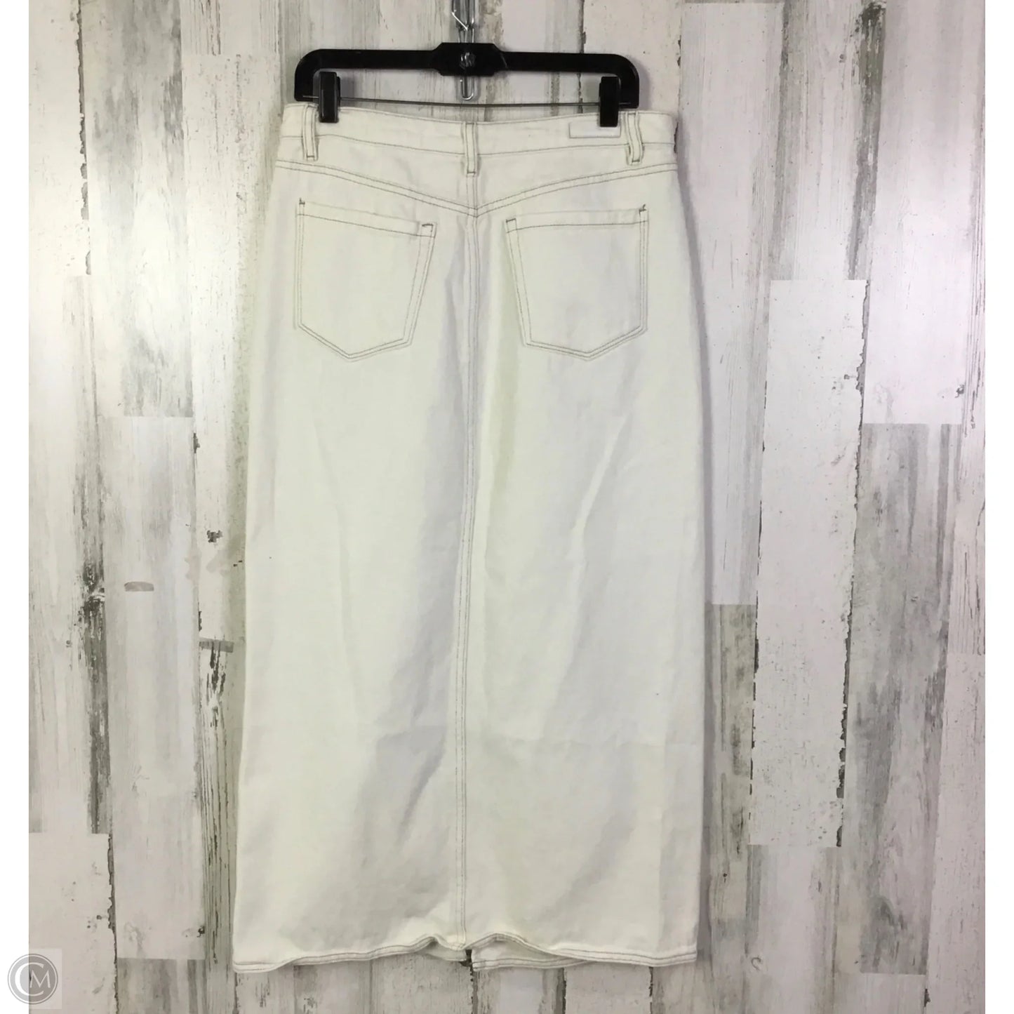 Skirt Midi By Blanknyc In Cream Denim, Size: 10