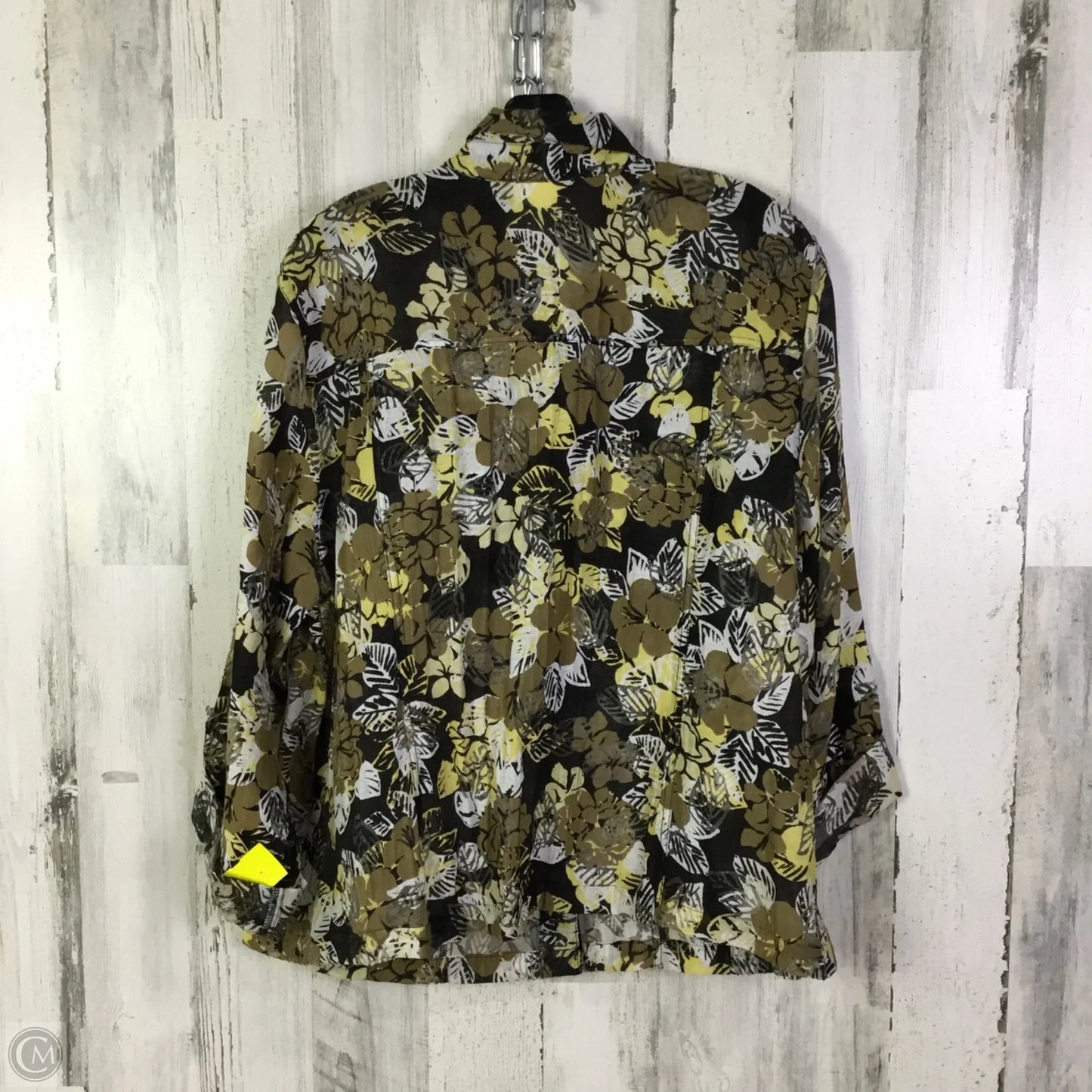 Blouse Long Sleeve By Ruby Rd In Brown, Size: 1x