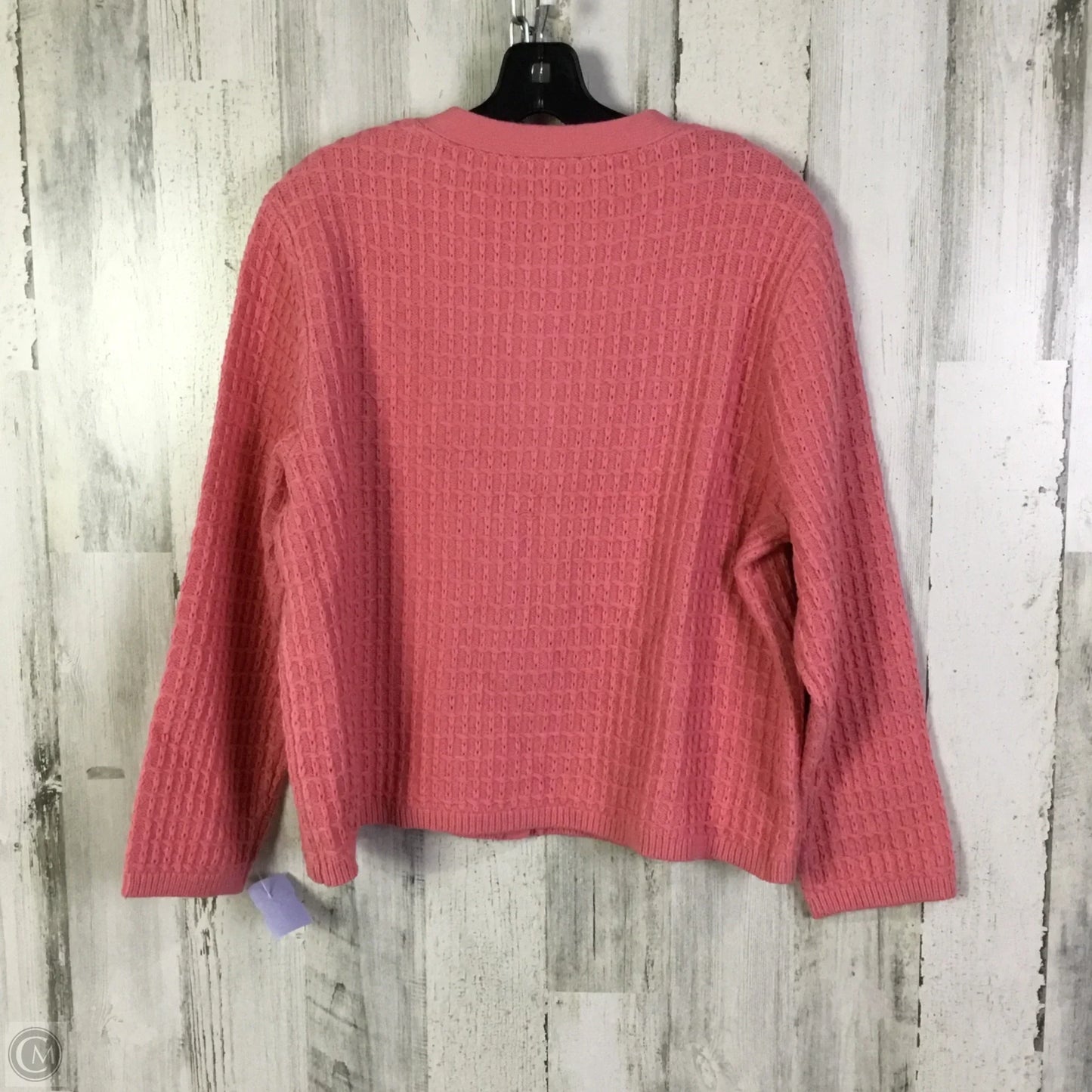 Sweater Cardigan By Ann Taylor In Pink, Size: Xxl